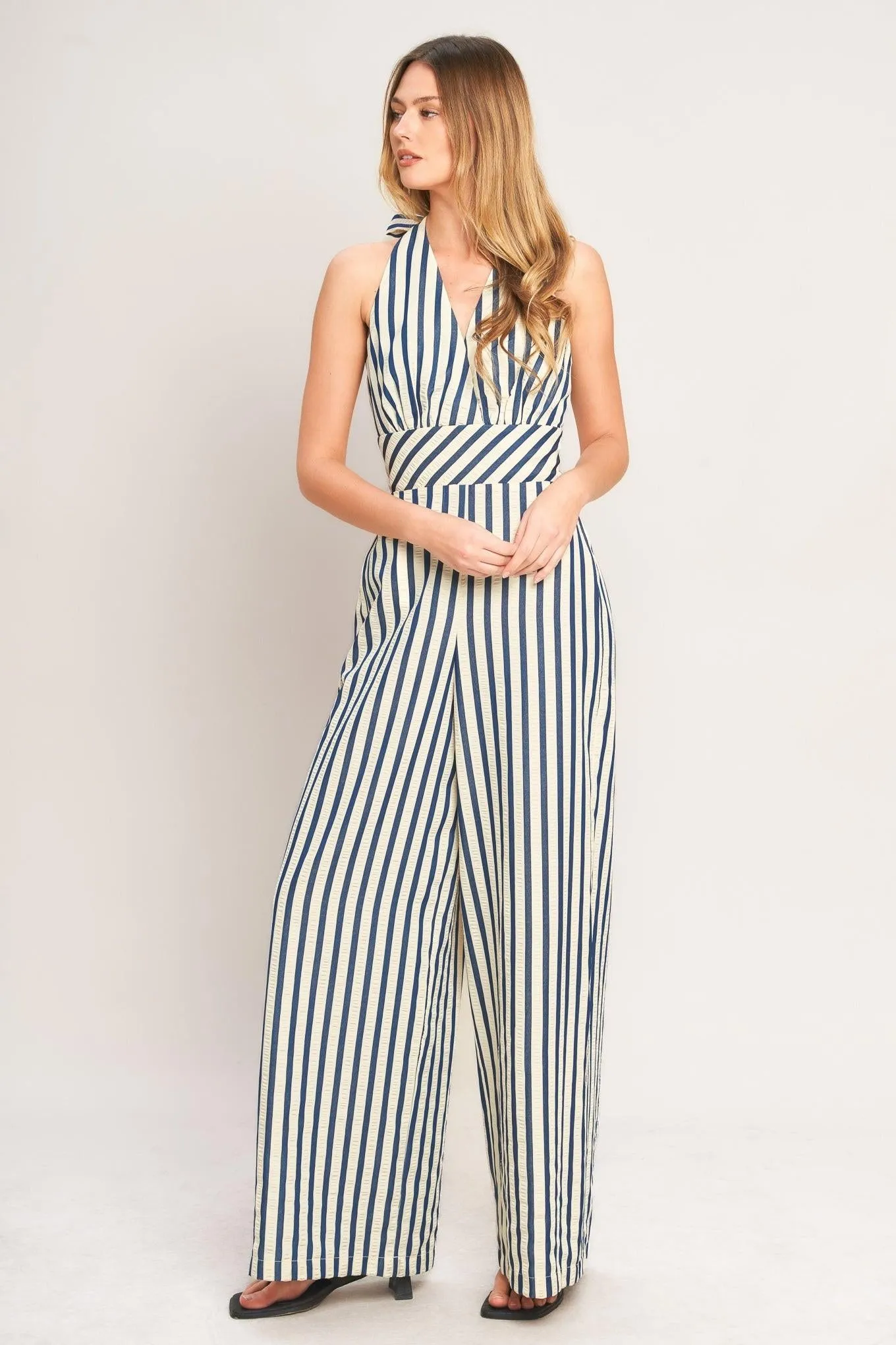 Nautical Breeze Stripe Woven Jumpsuit sold by Zulily product image thumbnail 3