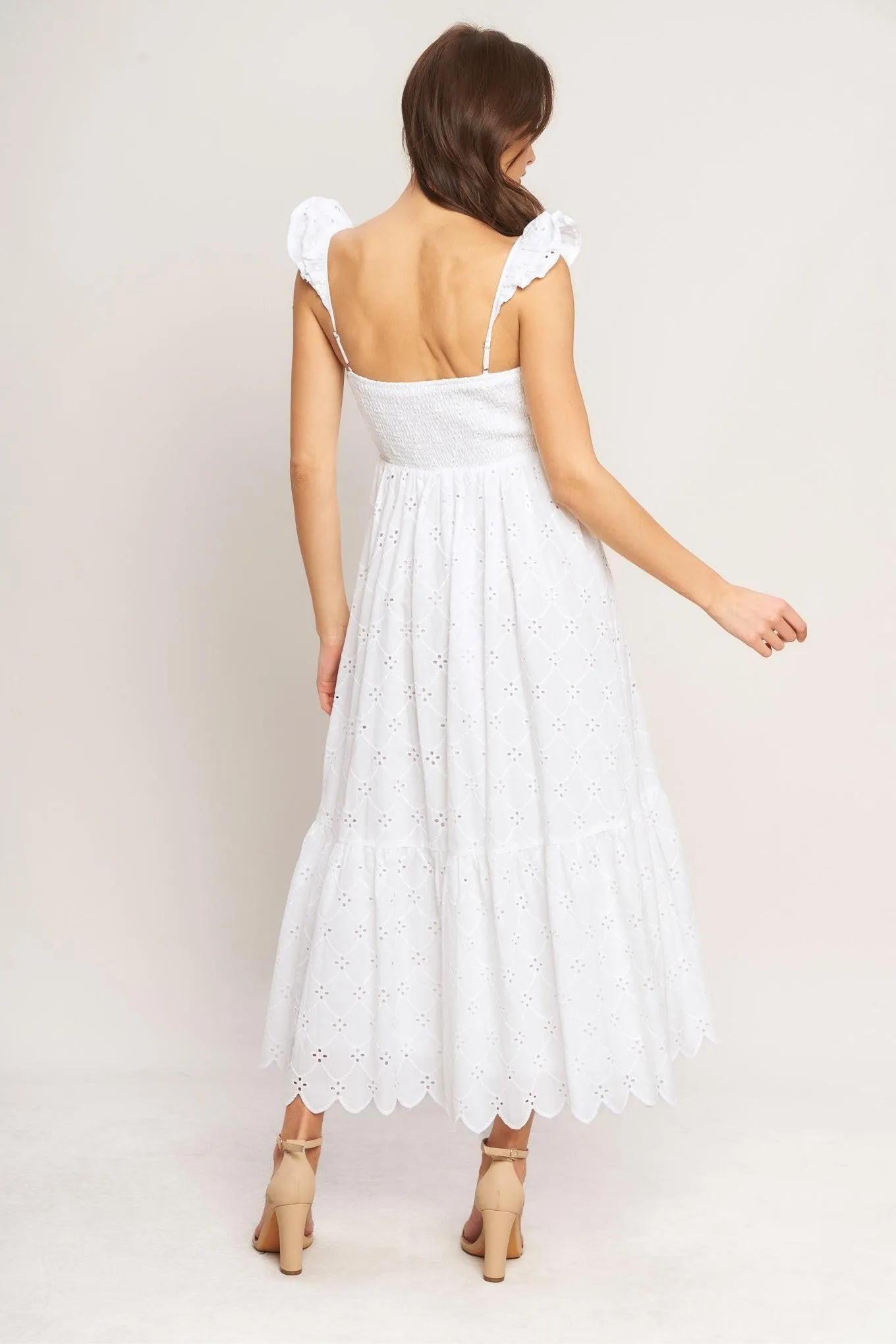 Sweet Escape Woven Eyelet Midi Dress sold by Zulily product image thumbnail 2