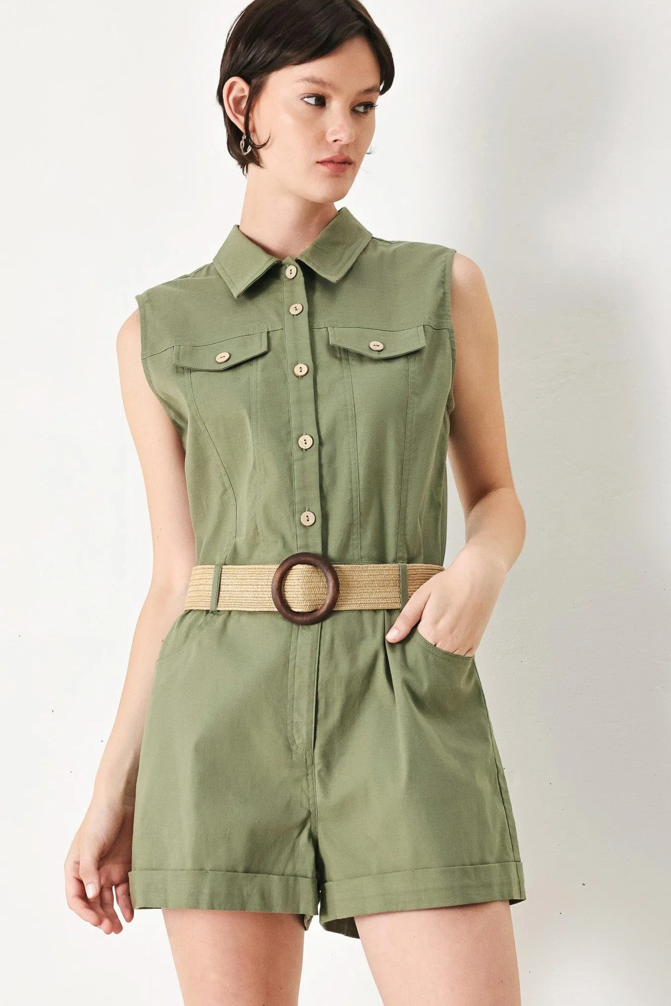 Cutie Explorer Woven Romper sold by Zulily product image thumbnail 3