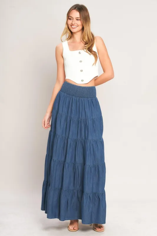 Summer Simplicity Lightweight Maxi Skirt made by Flying Tomato