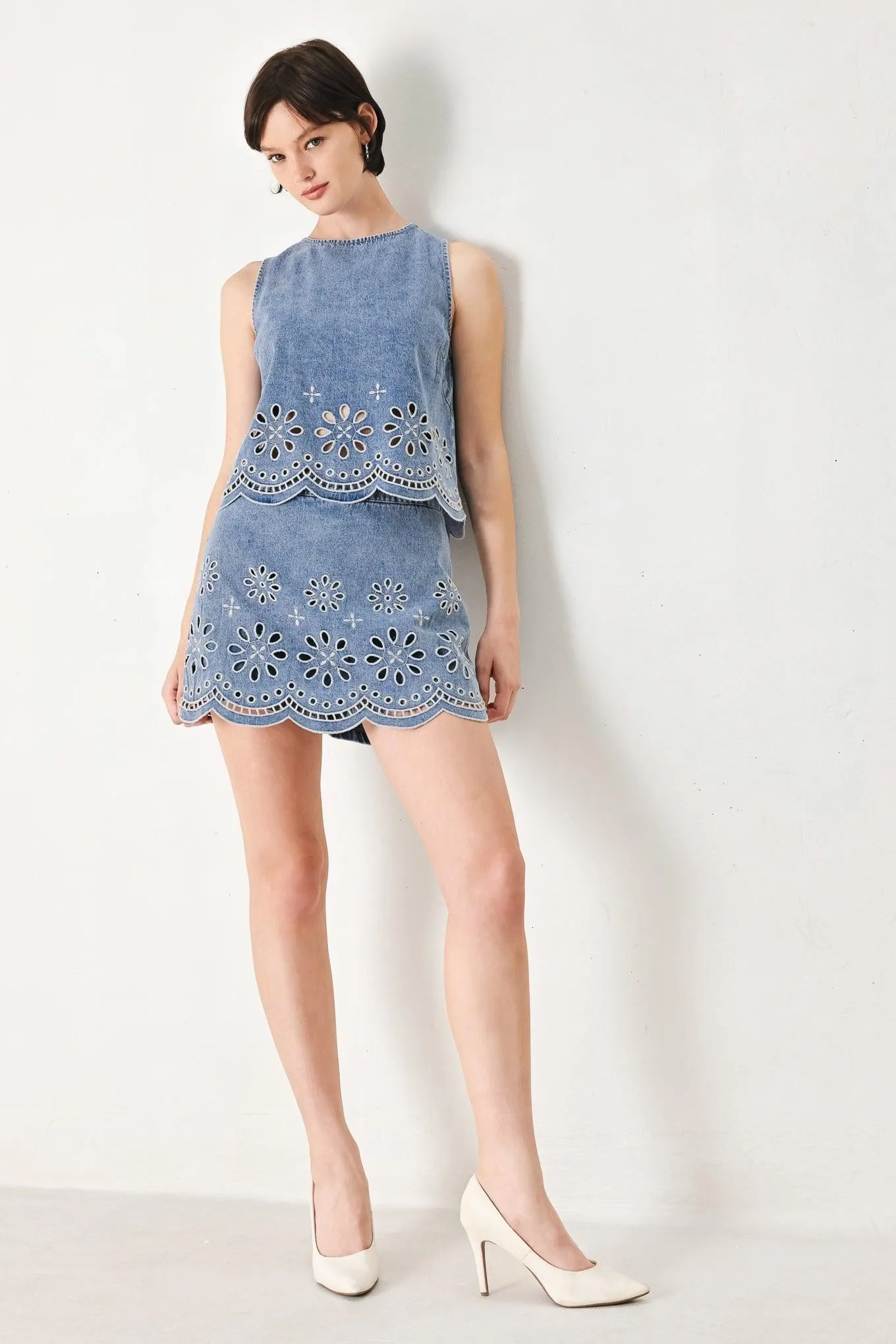 Floral Love Denim Top sold by Zulily product image thumbnail 3