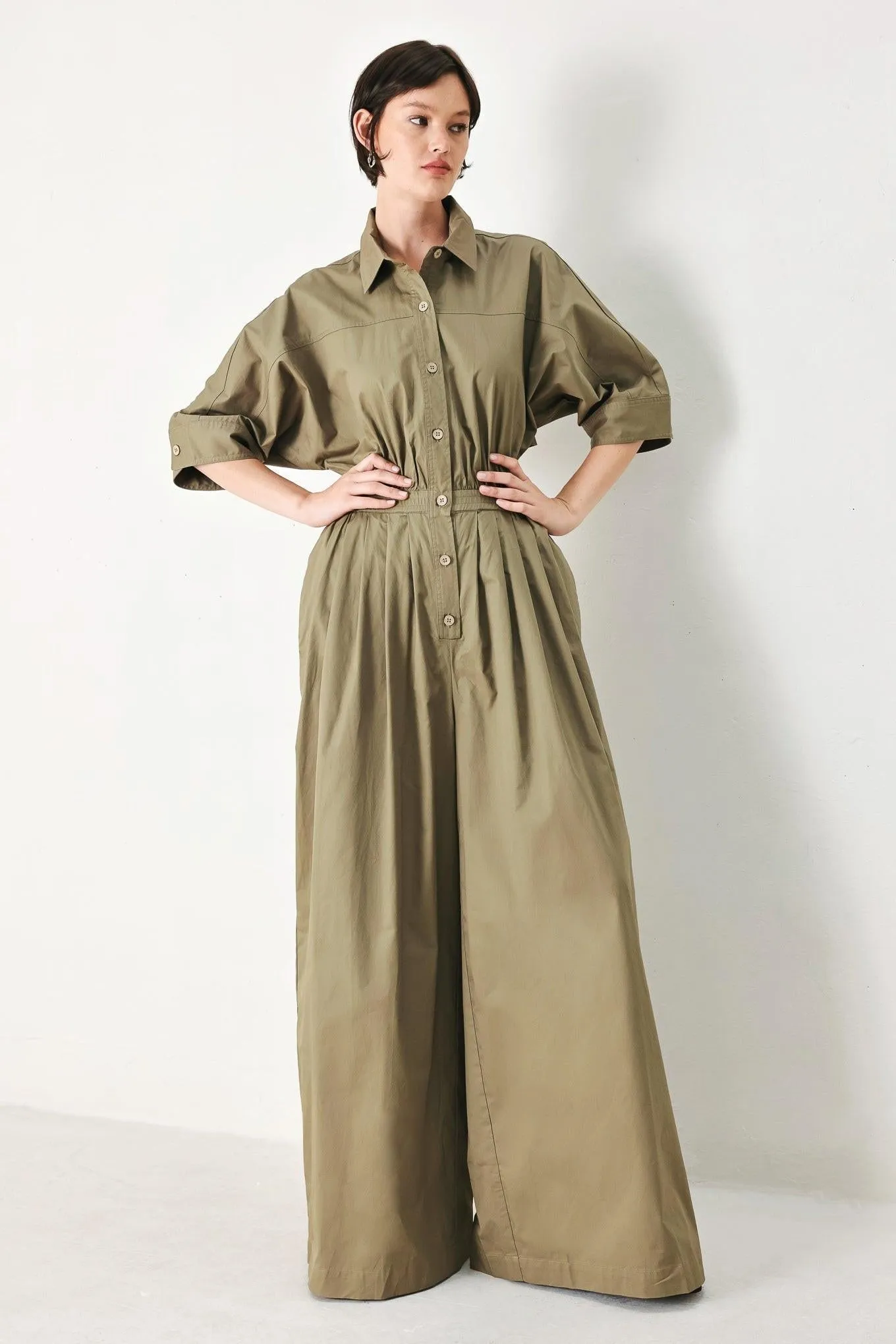 Olive Daydream Woven Jumpsuit sold by Zulily