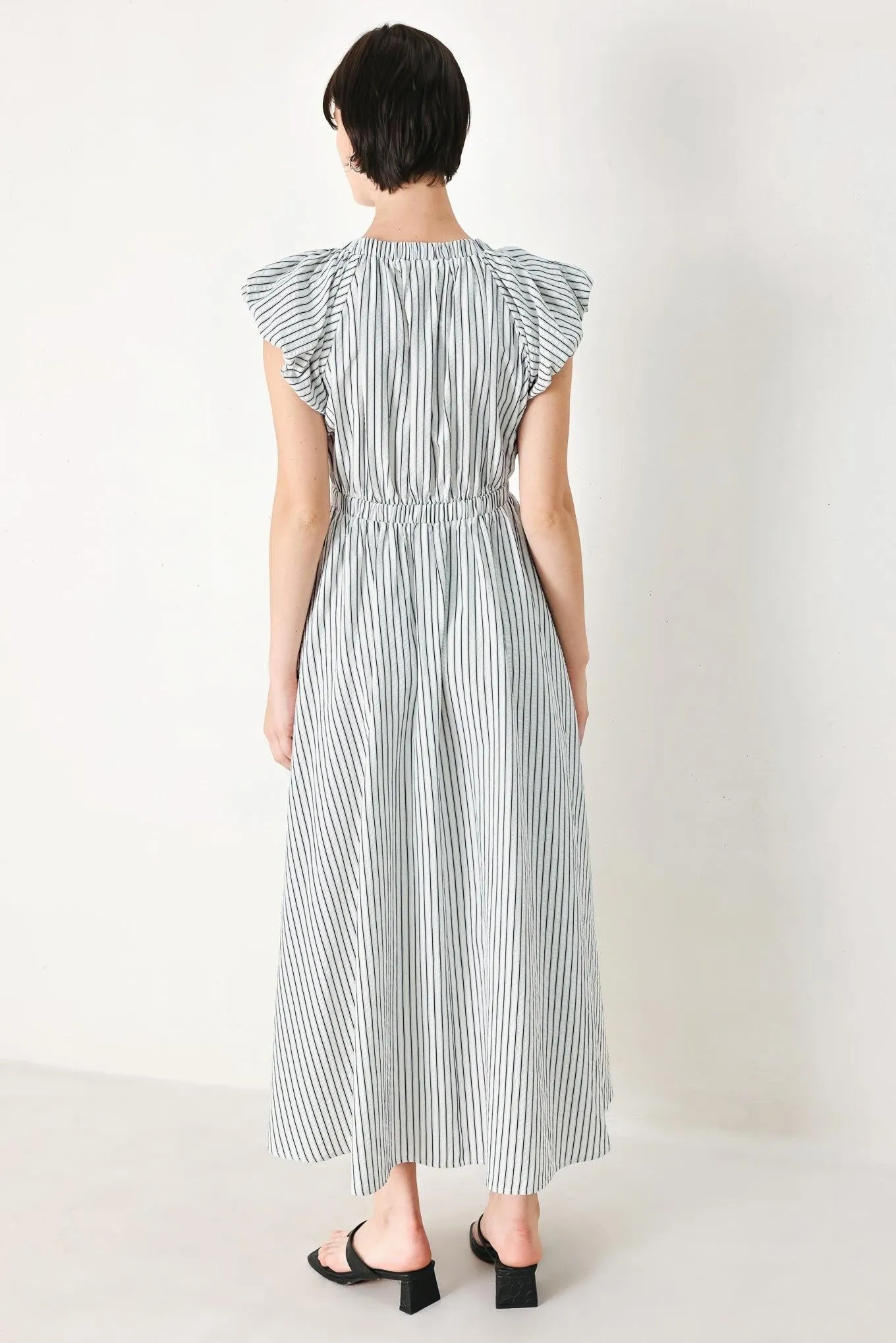 Whisper Stripe Woven Midi Dress sold by Zulily product image thumbnail 2