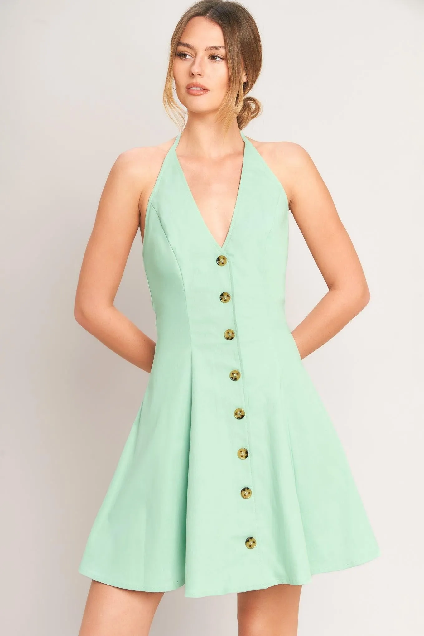 Lovely Charm Mint Woven Mini Dress sold by Zulily product image thumbnail 5