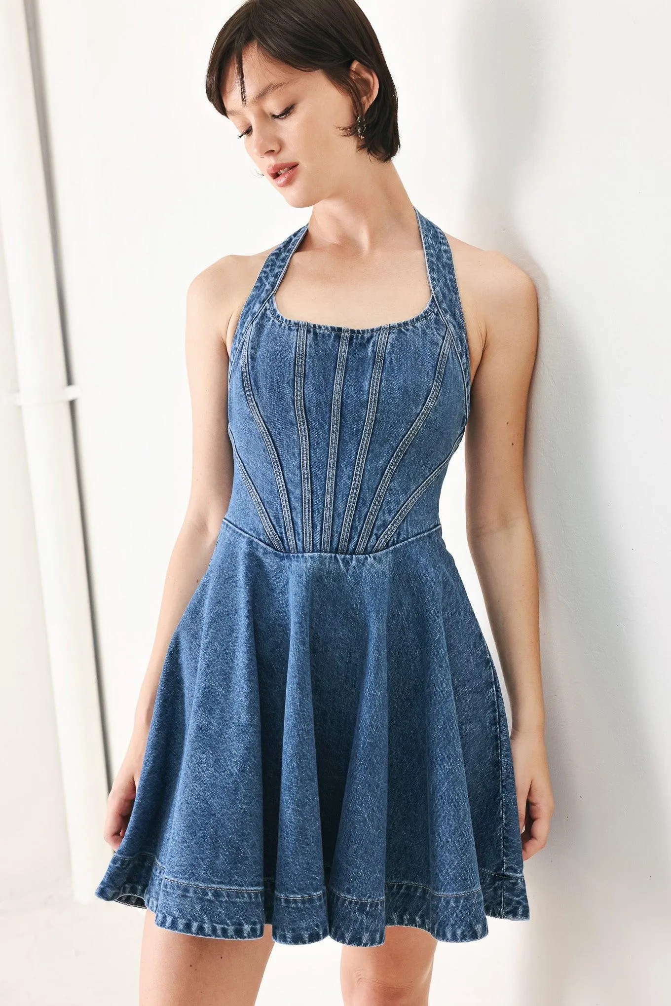 Vintage Shape Denim Mini Dress sold by Zulily product image thumbnail 3