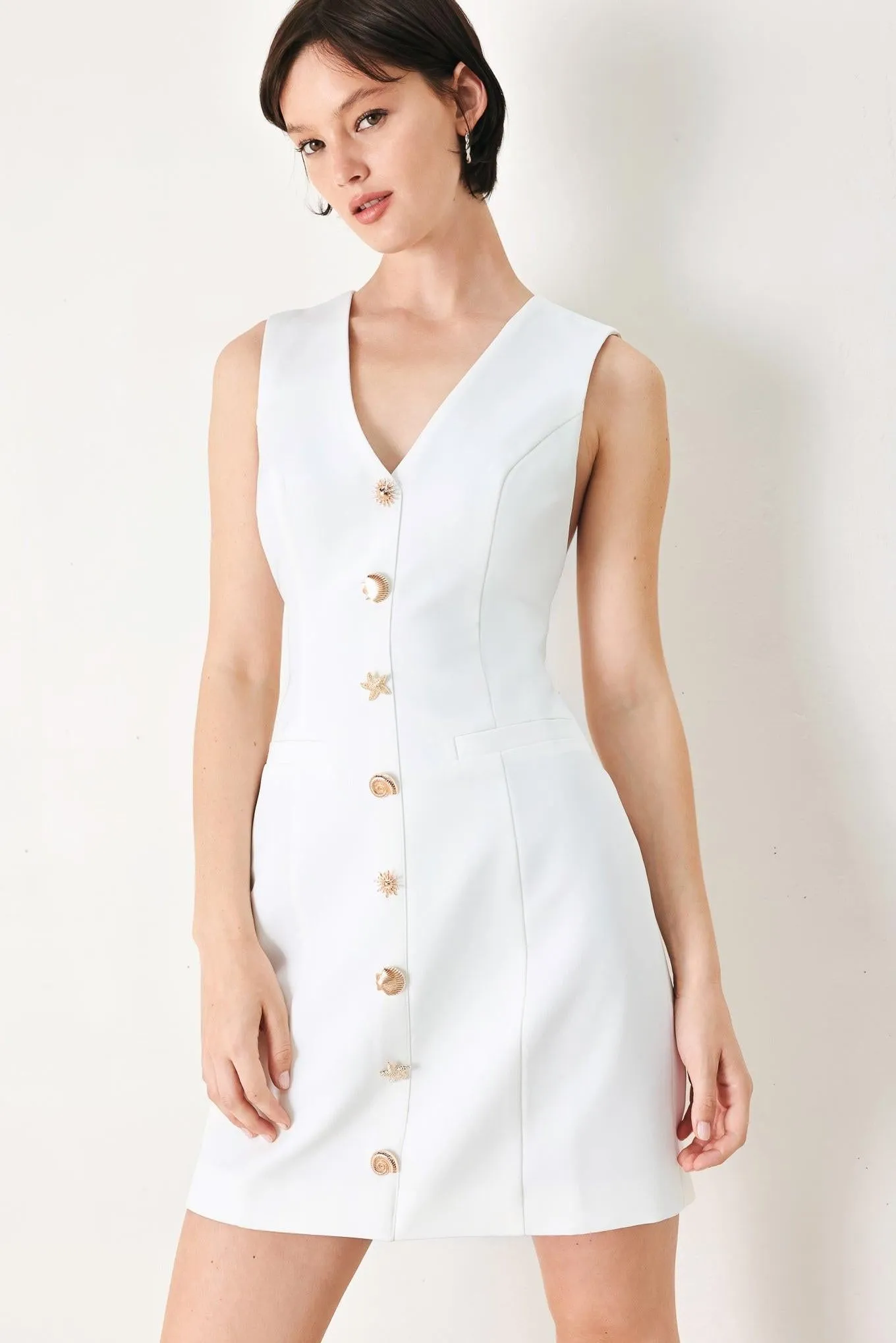 Pure Glam Woven Mini Dress sold by Zulily