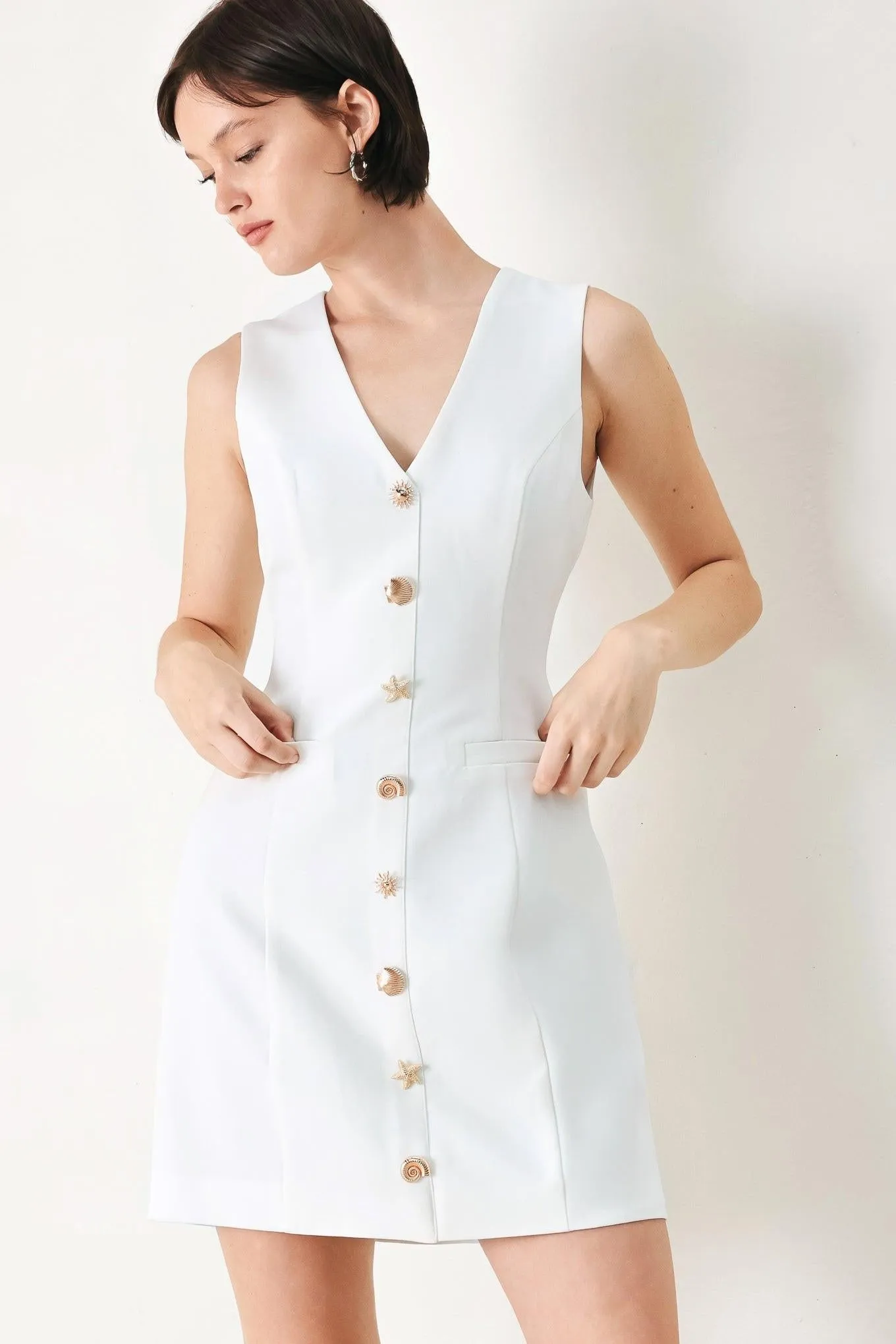 Pure Glam Woven Mini Dress sold by Zulily product image thumbnail 3