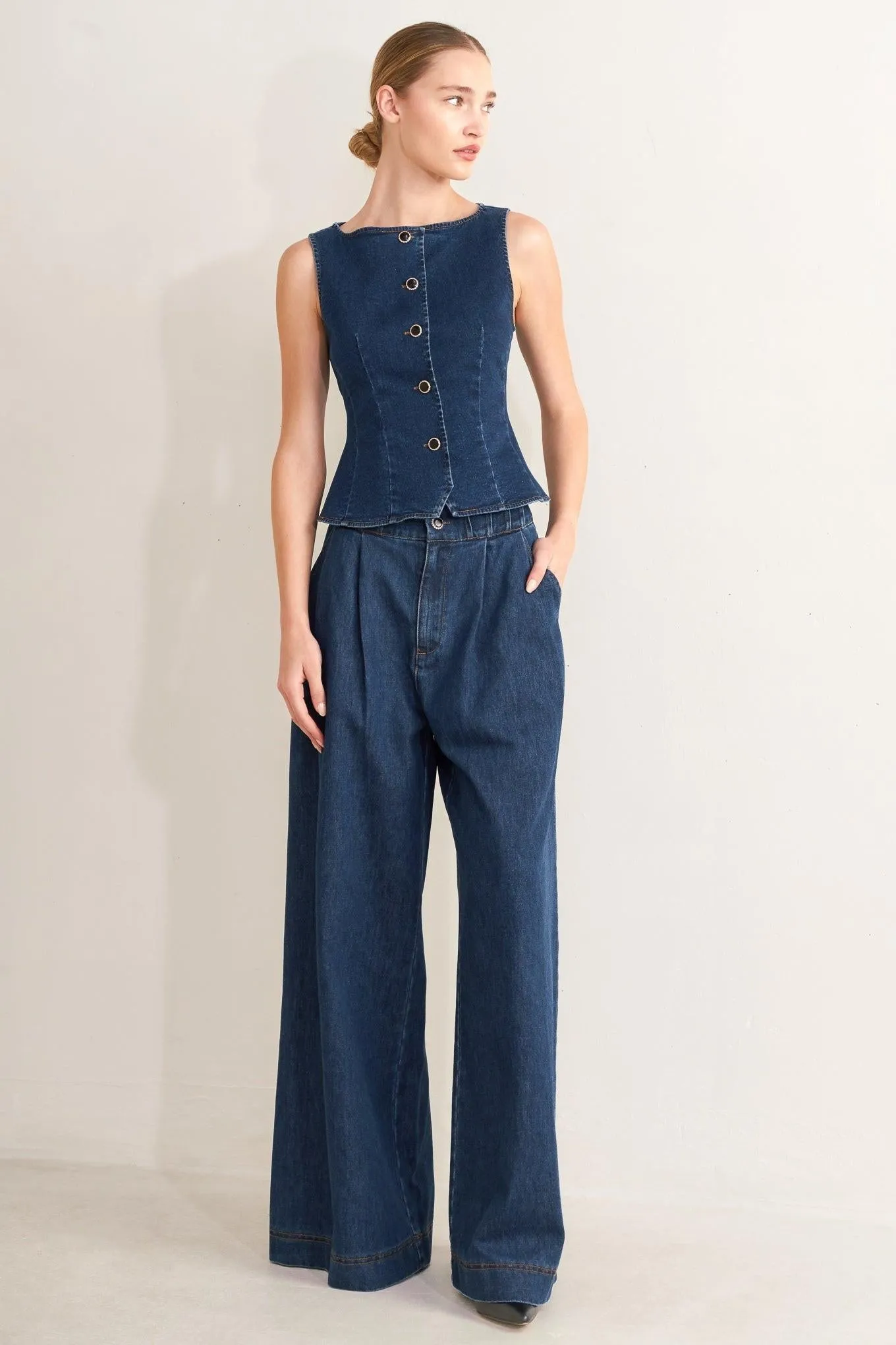 Retro Street Denim Vest sold by Zulily product image thumbnail 4