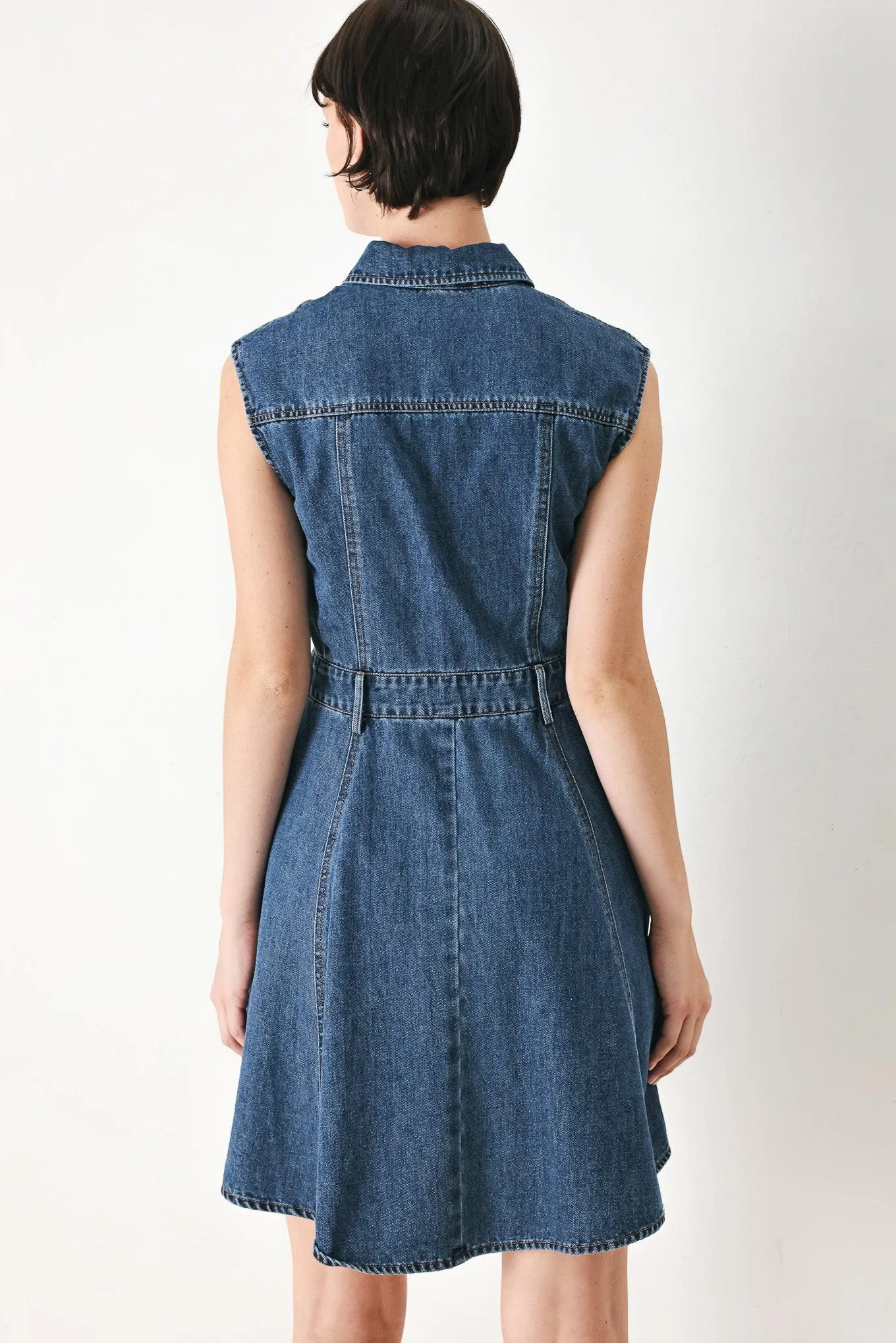 Casual Glam Denim Mini Dress sold by Zulily product image thumbnail 2