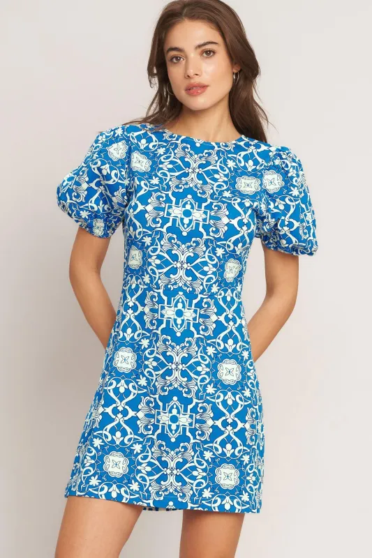 City Vibe Woven Mini Dress made by Flying Tomato