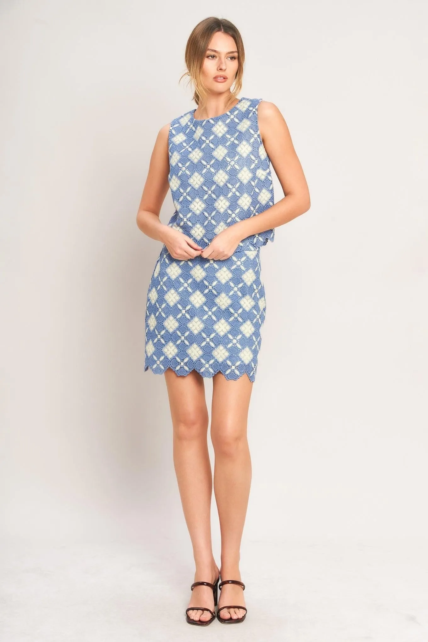 Coastal Woven Lace Top sold by Zulily product image thumbnail 3