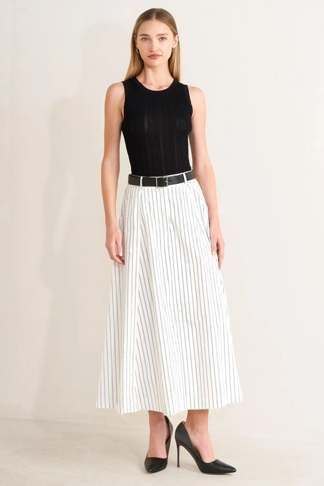 Uptown Stripe Woven Mdi Circle Skirt sold by Zulily product image thumbnail 3