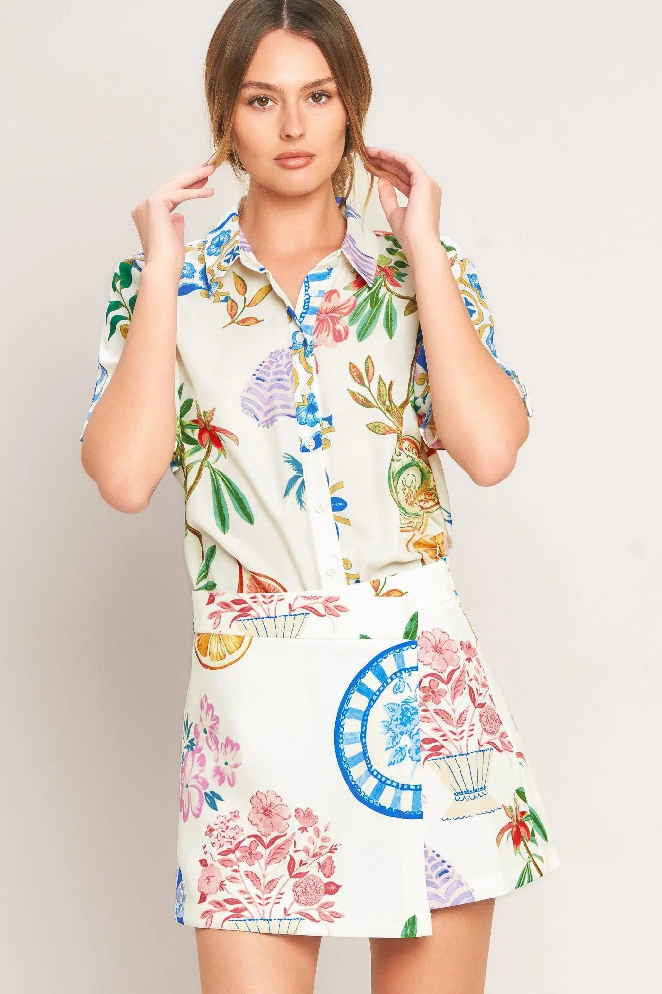 Summer Porcelain Woven Skort sold by Zulily product image thumbnail 3