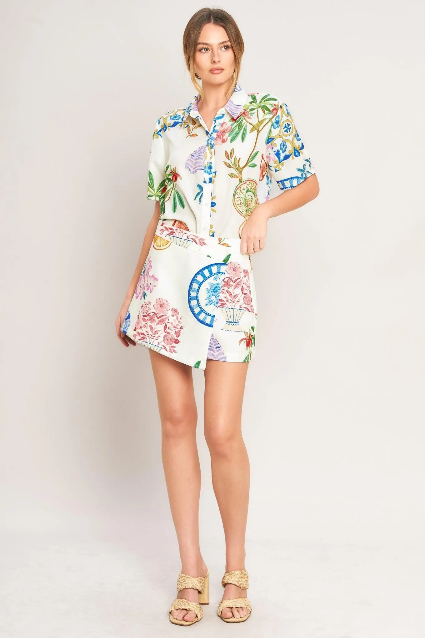 Summer Porcelain Woven Skort sold by Zulily product image thumbnail 4