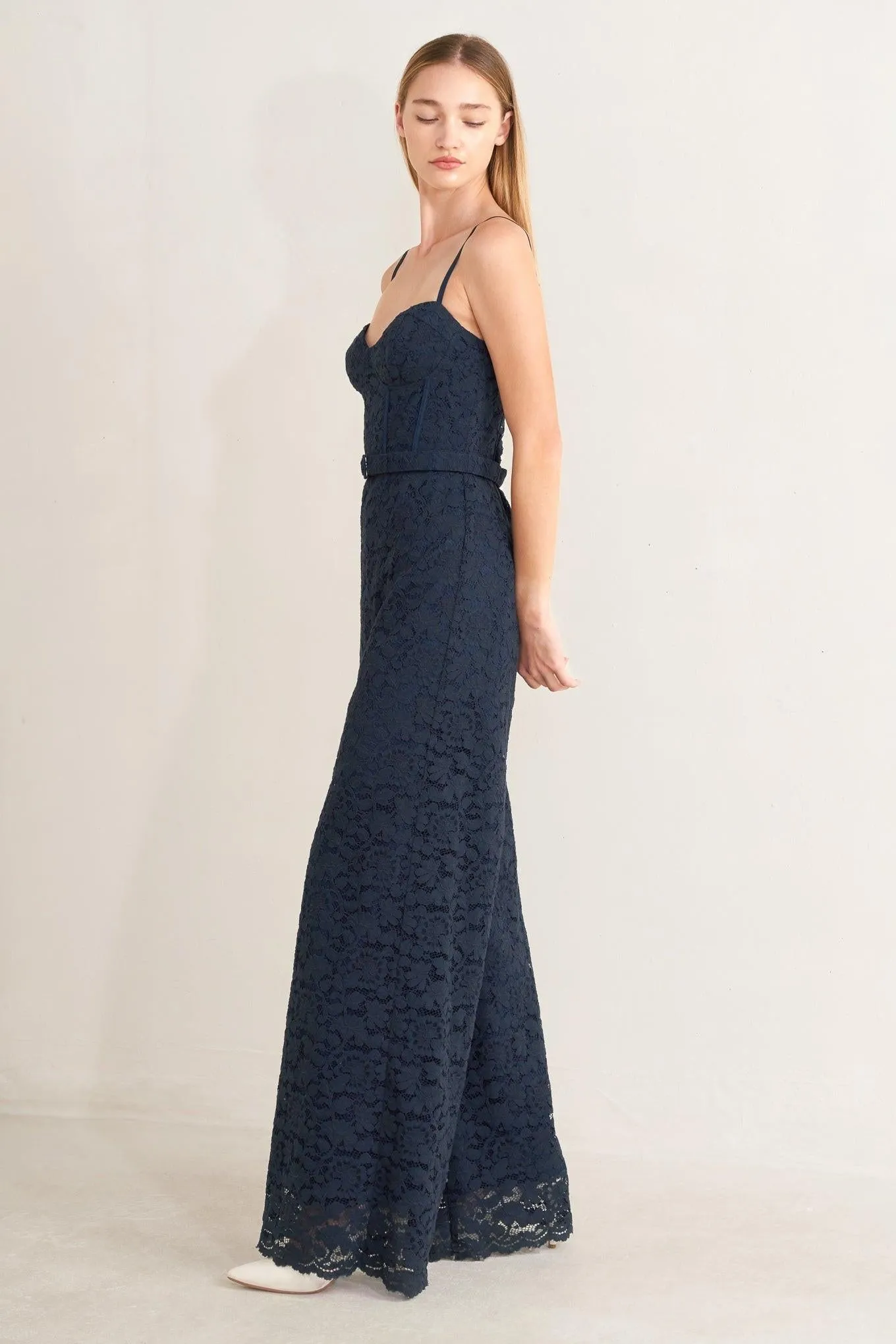 Evening Muse Woven Lace Jumpsuit sold by Zulily product image thumbnail 4