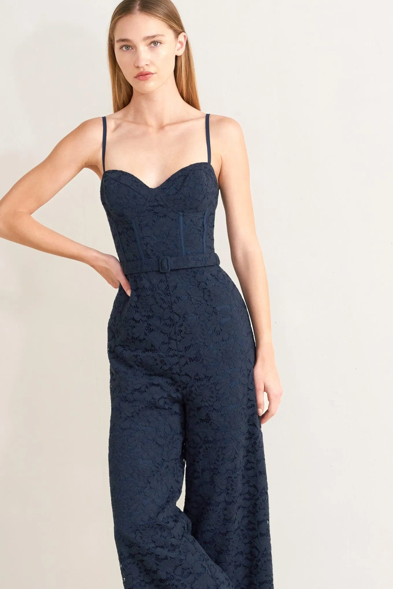 Evening Muse Woven Lace Jumpsuit sold by Zulily product image thumbnail 3