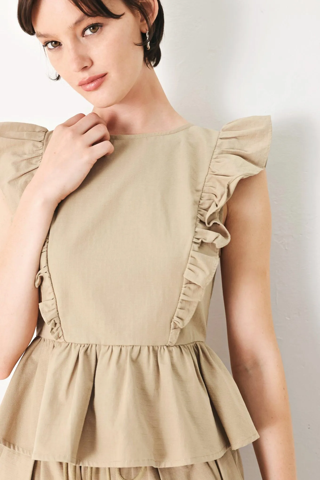 White Blossom Woven Top sold by Zulily product image thumbnail 2