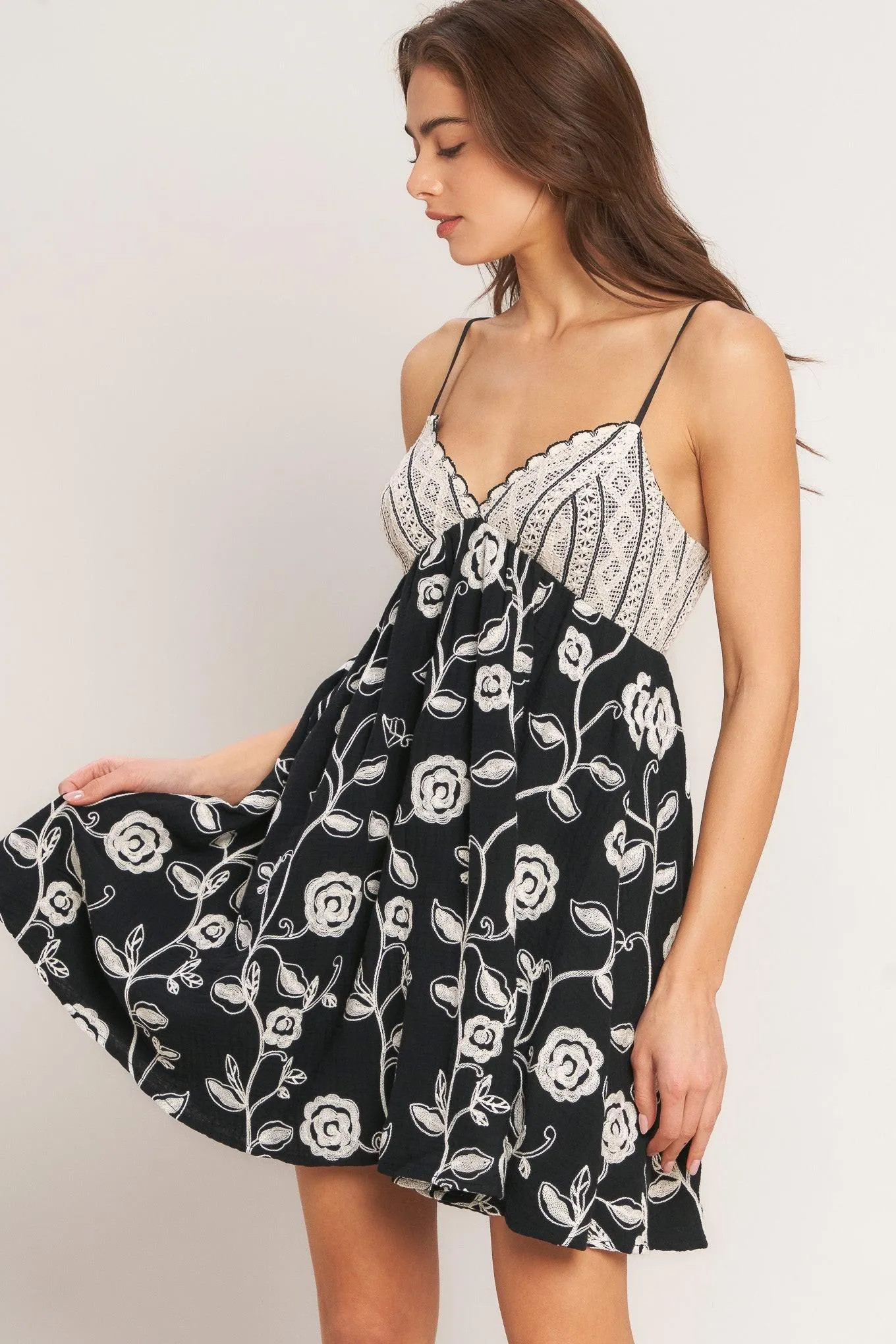 Dark Romance Woven Mini Dress sold by Zulily product image thumbnail 4