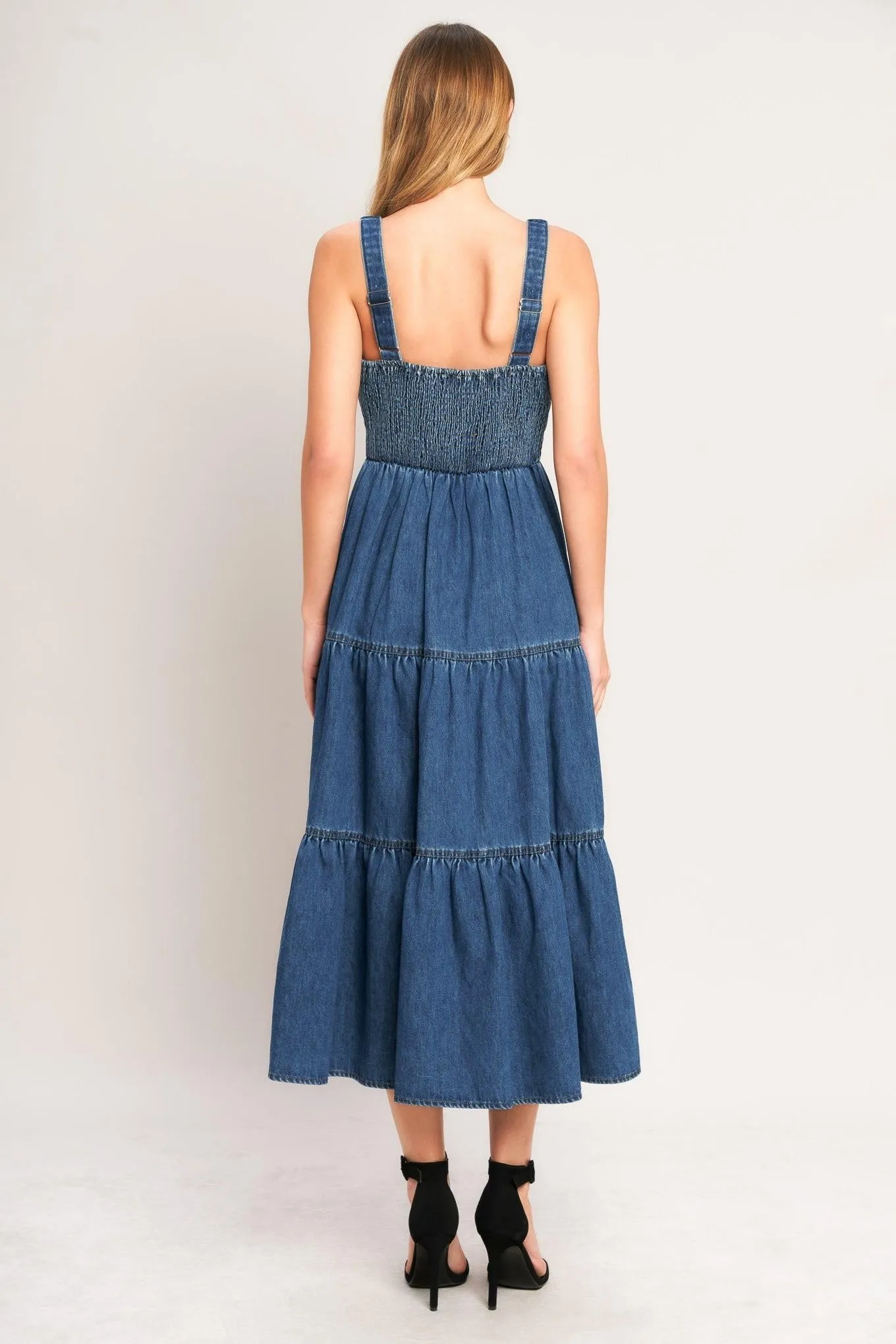 Everyday Romance Denim Midi Dress sold by Zulily product image thumbnail 2