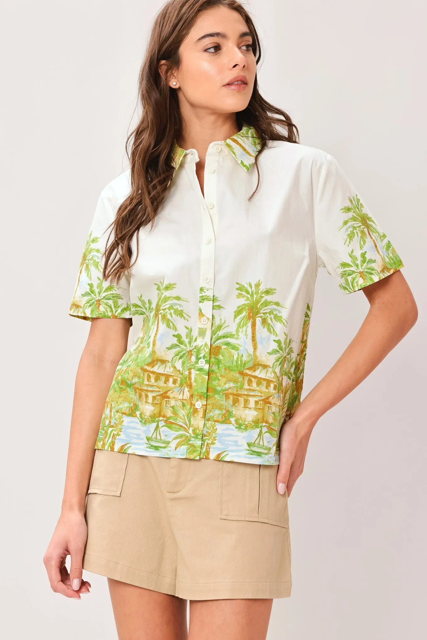 Palm Current Woven Top sold by Zulily product image thumbnail 4