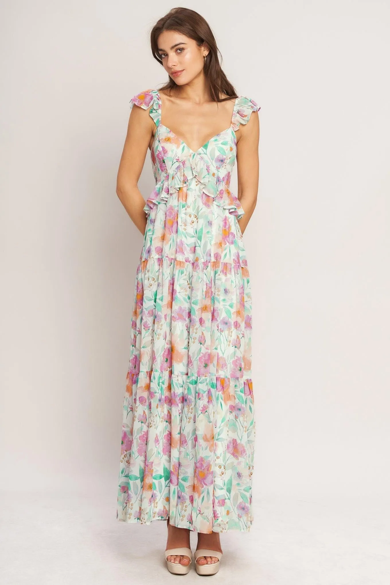 Heavenly Blossom Woven Maxi Dress sold by Zulily product image thumbnail 5