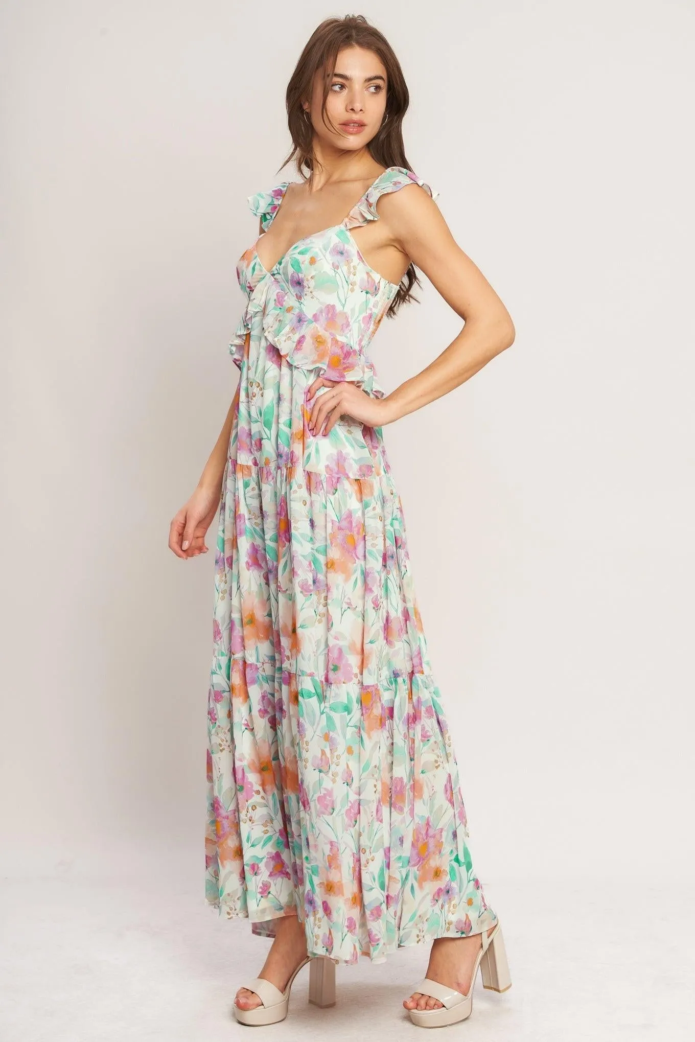 Heavenly Blossom Woven Maxi Dress sold by Zulily product image thumbnail 3