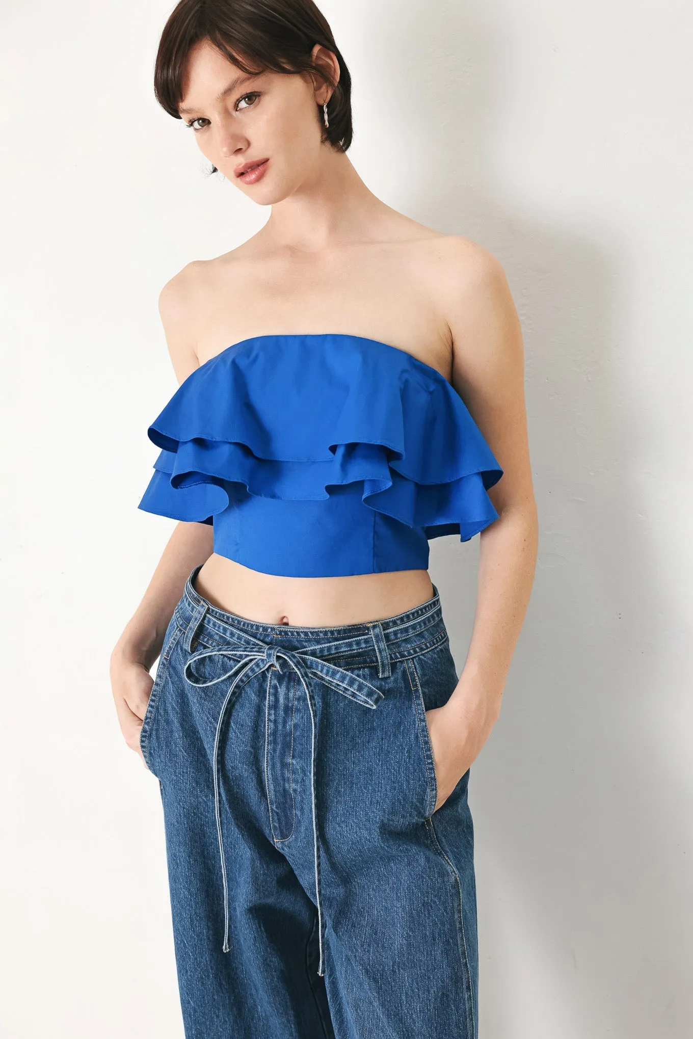 Royal Flow Woven Tube Top sold by Zulily product image thumbnail 4