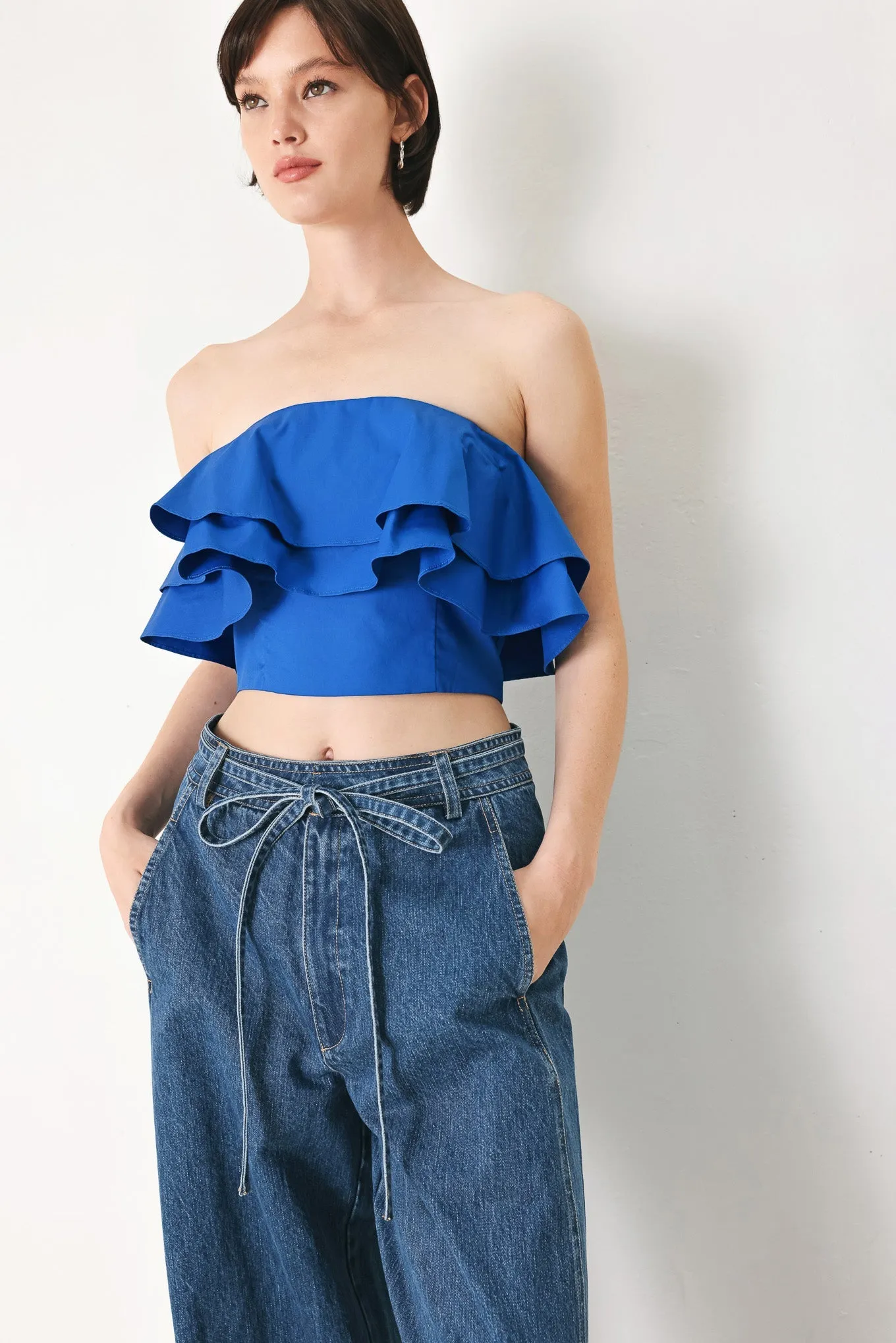 Royal Flow Woven Tube Top sold by Zulily