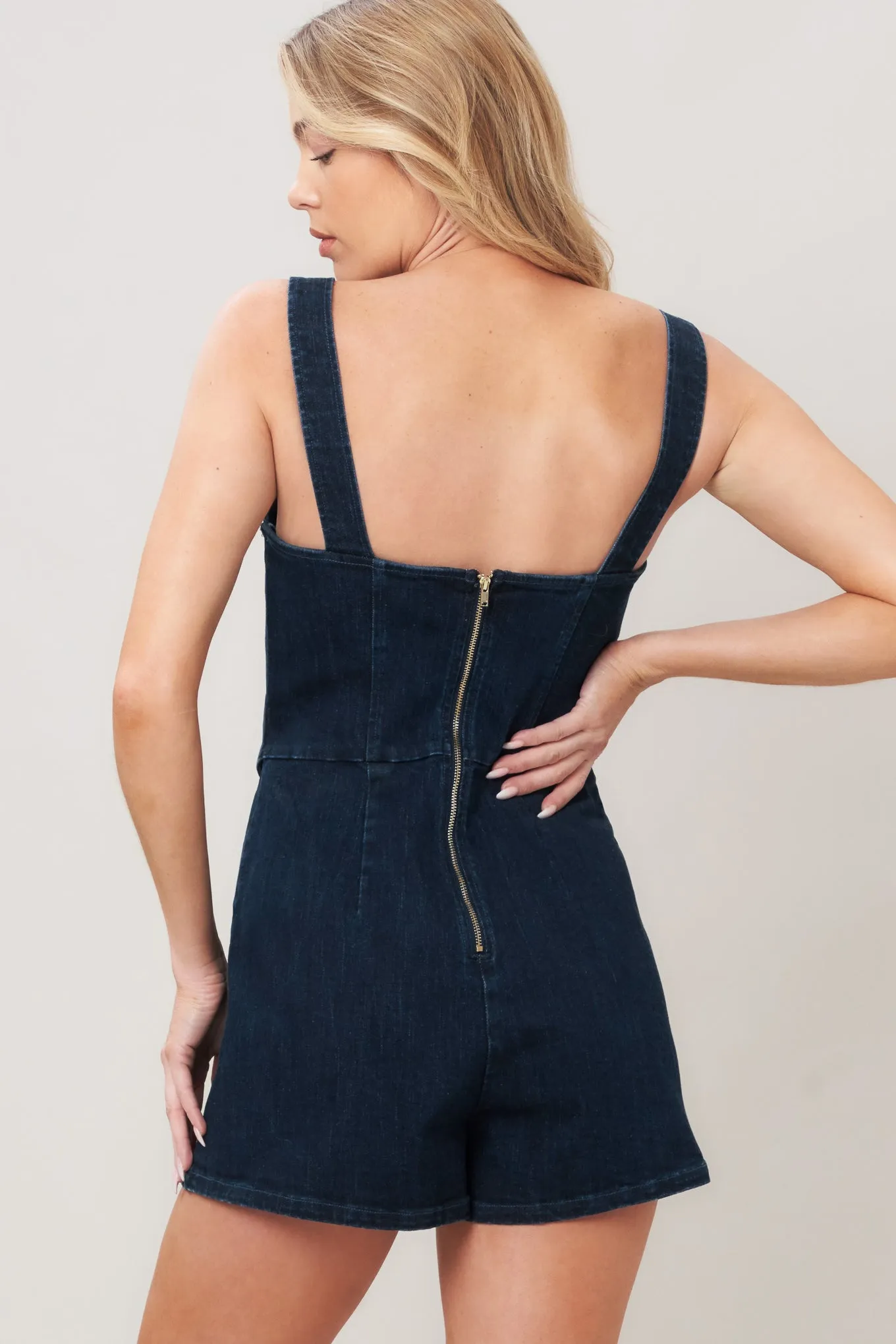 Urban Edge Denim Romper sold by Zulily product image thumbnail 2
