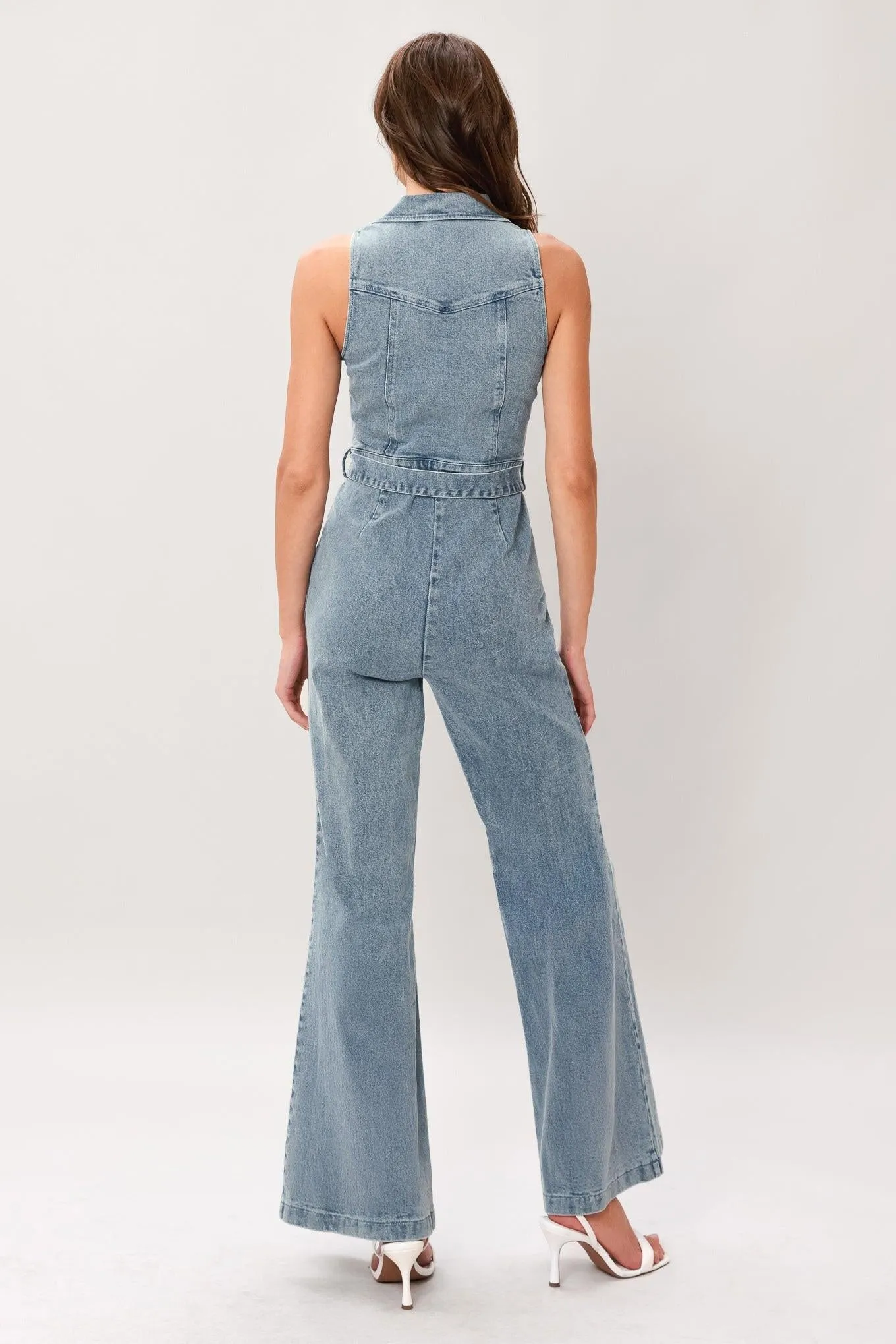 Flare Icon Denim Jumpsuit sold by Zulily product image thumbnail 2