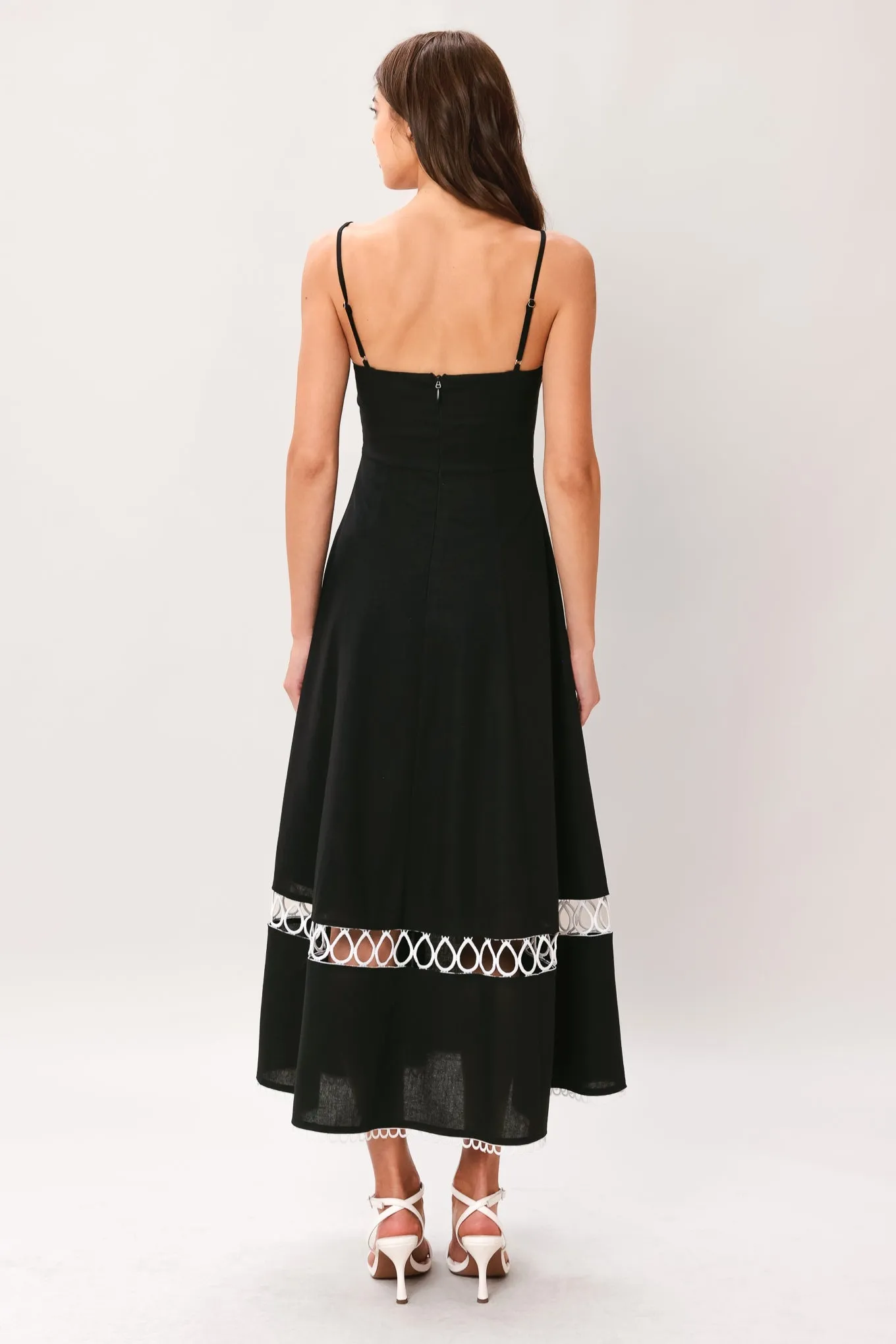Noir Whisper Woven Midi Dress sold by Zulily product image thumbnail 2