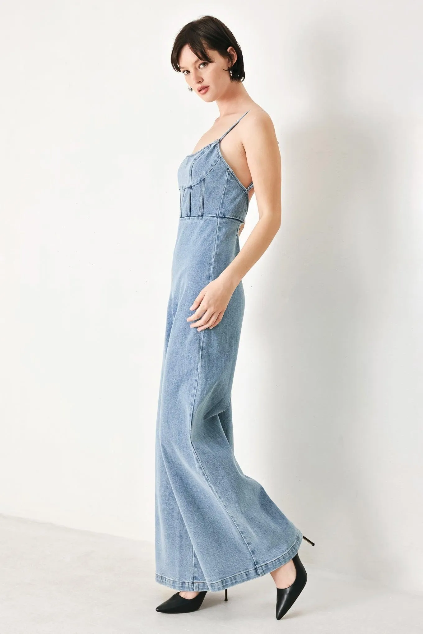Skyline Sweetheart Denim Jumpsuit sold by Zulily product image thumbnail 4