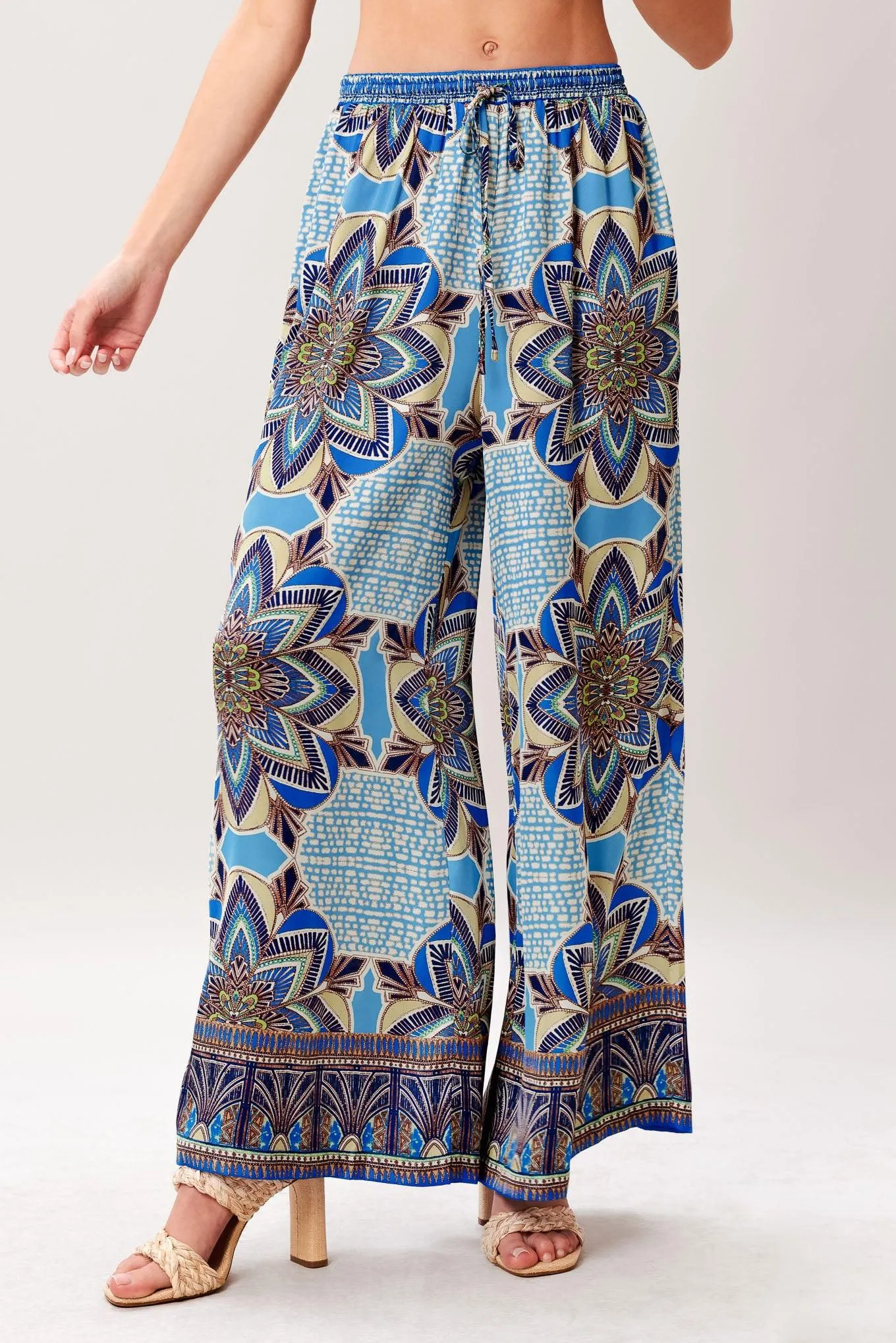 Azure Mandala Woven Scarf Top and Pant Set sold by Zulily product image thumbnail 5