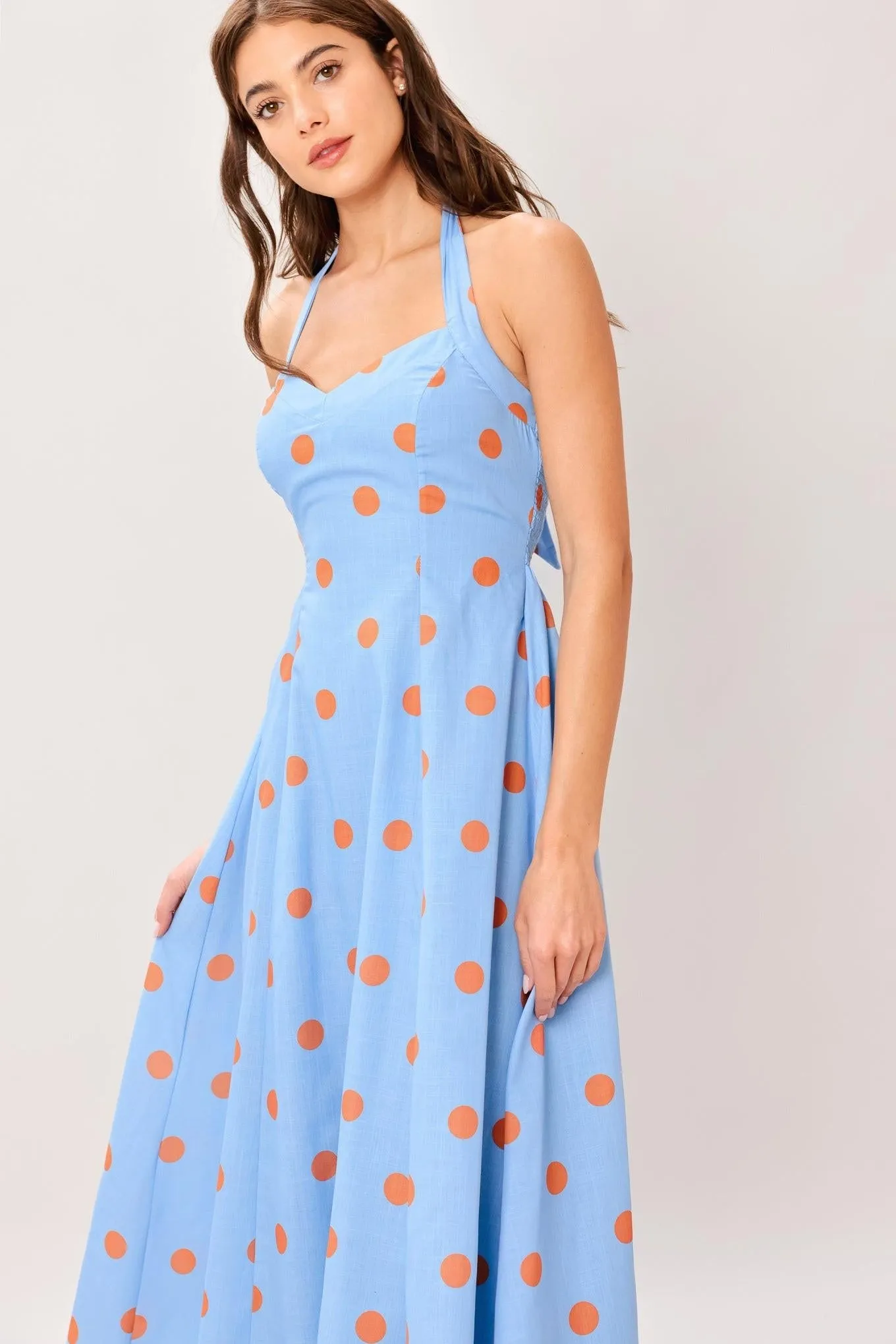 Cotton Candy Sky Dot Woven Midi Dress sold by Zulily product image thumbnail 5