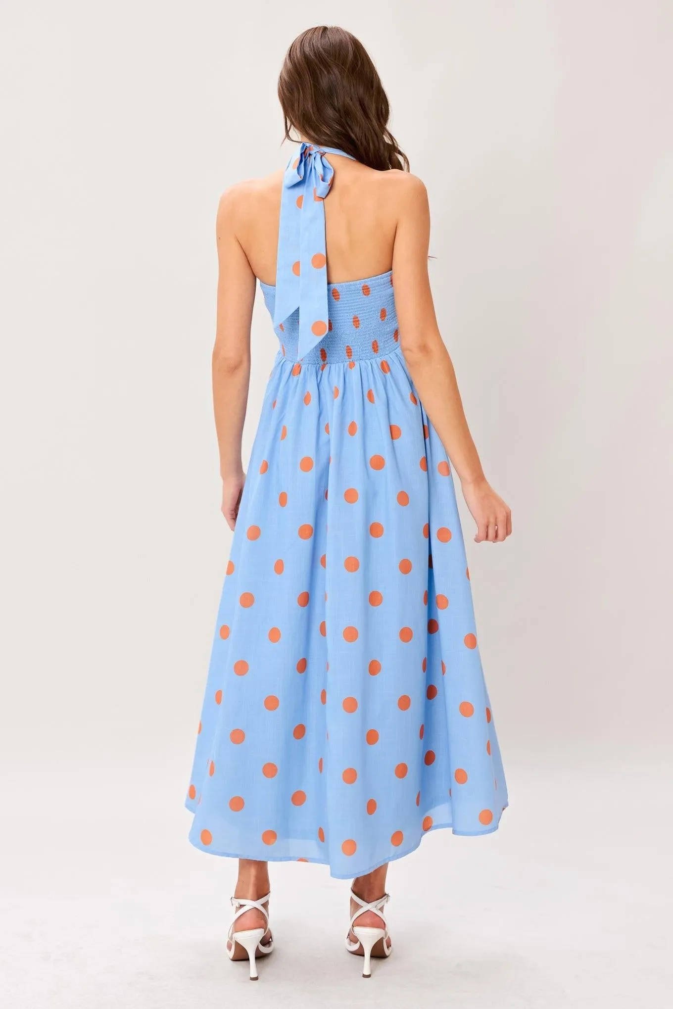 Cotton Candy Sky Dot Woven Midi Dress sold by Zulily product image thumbnail 2