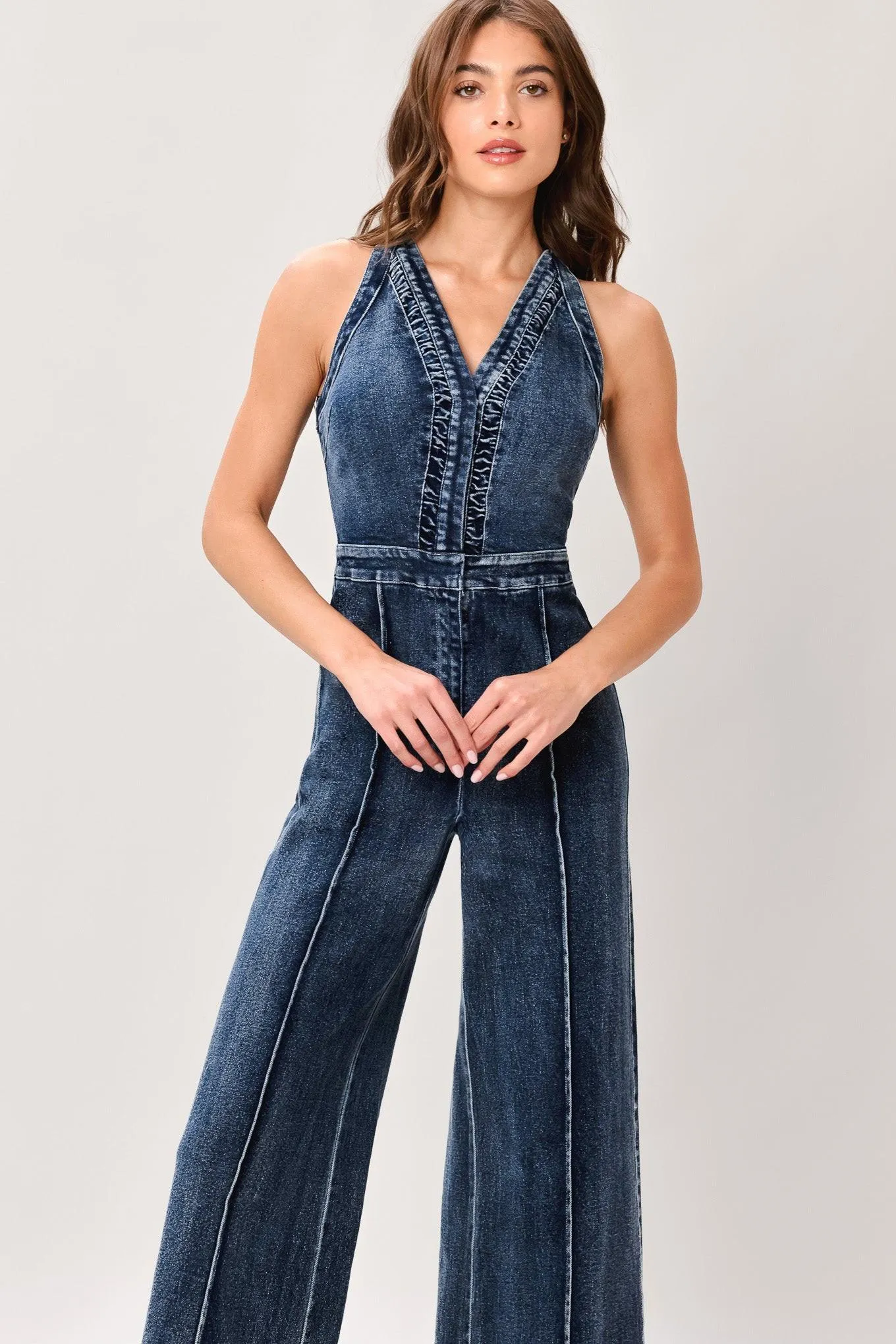 Cool Structure Denim Jumpsuit sold by Zulily product image thumbnail 5