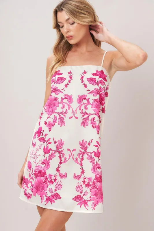 Chic Blossom Woven Mini Dress made by Flying Tomato