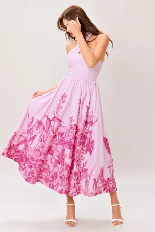 Roselight Dream Woven Midi Dress made by Flying Tomato