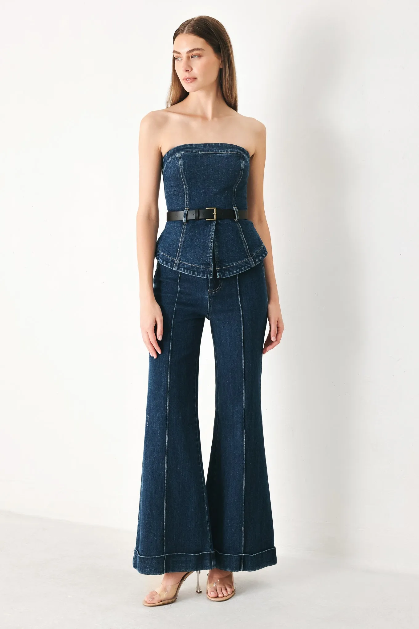 Skyline Flare Denim Tube Top sold by Zulily product image thumbnail 5