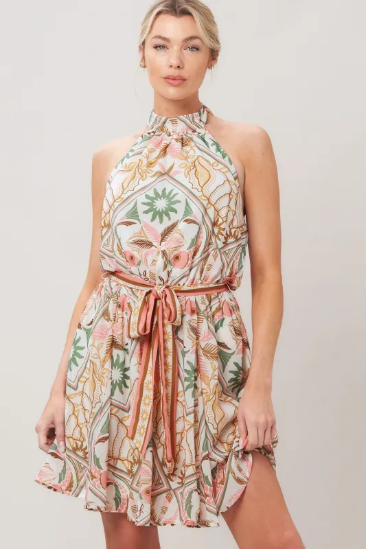 Soft Voyage Woven Mini Dress made by Flying Tomato
