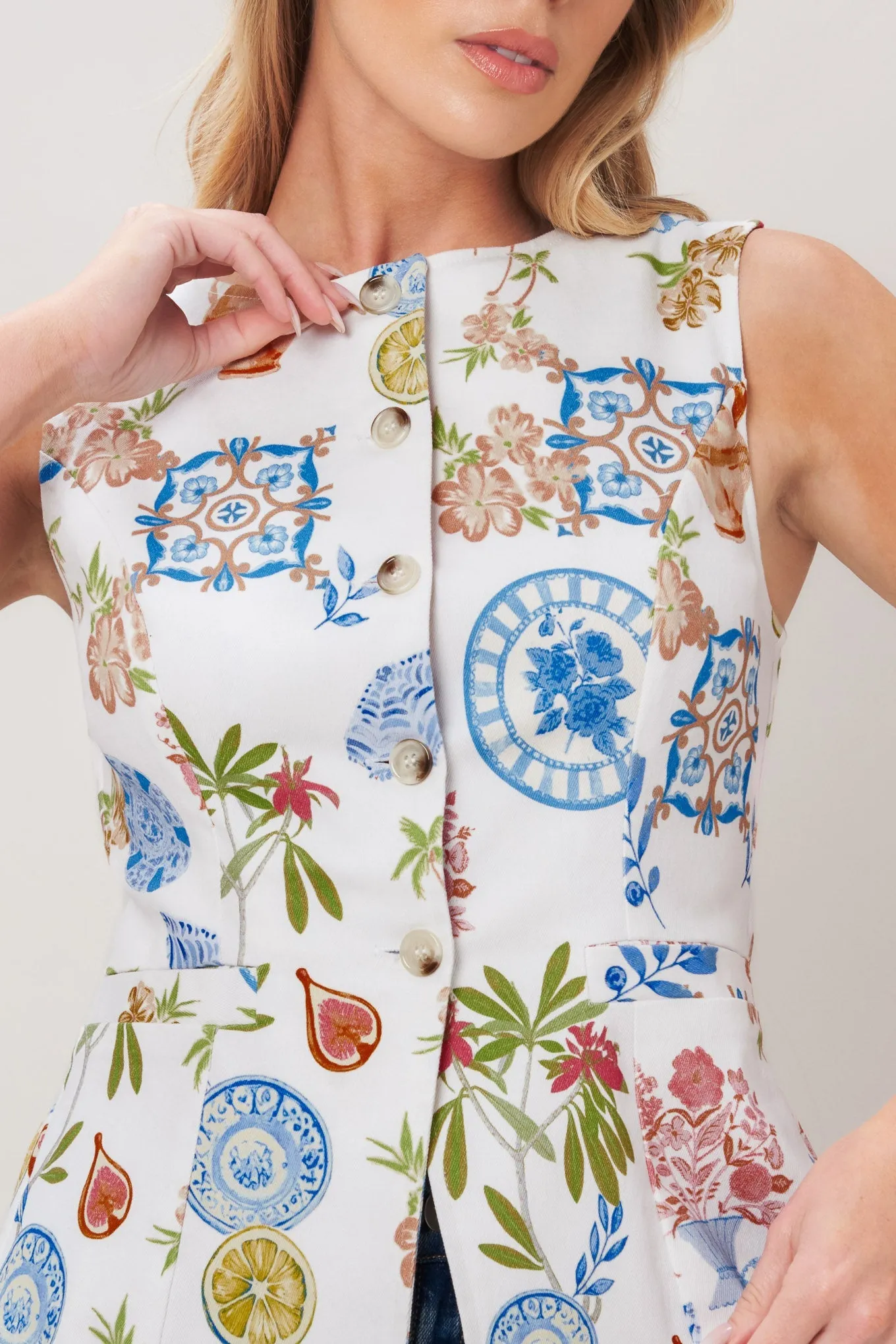 Summer Atelier Woven Vest sold by Zulily product image thumbnail 3