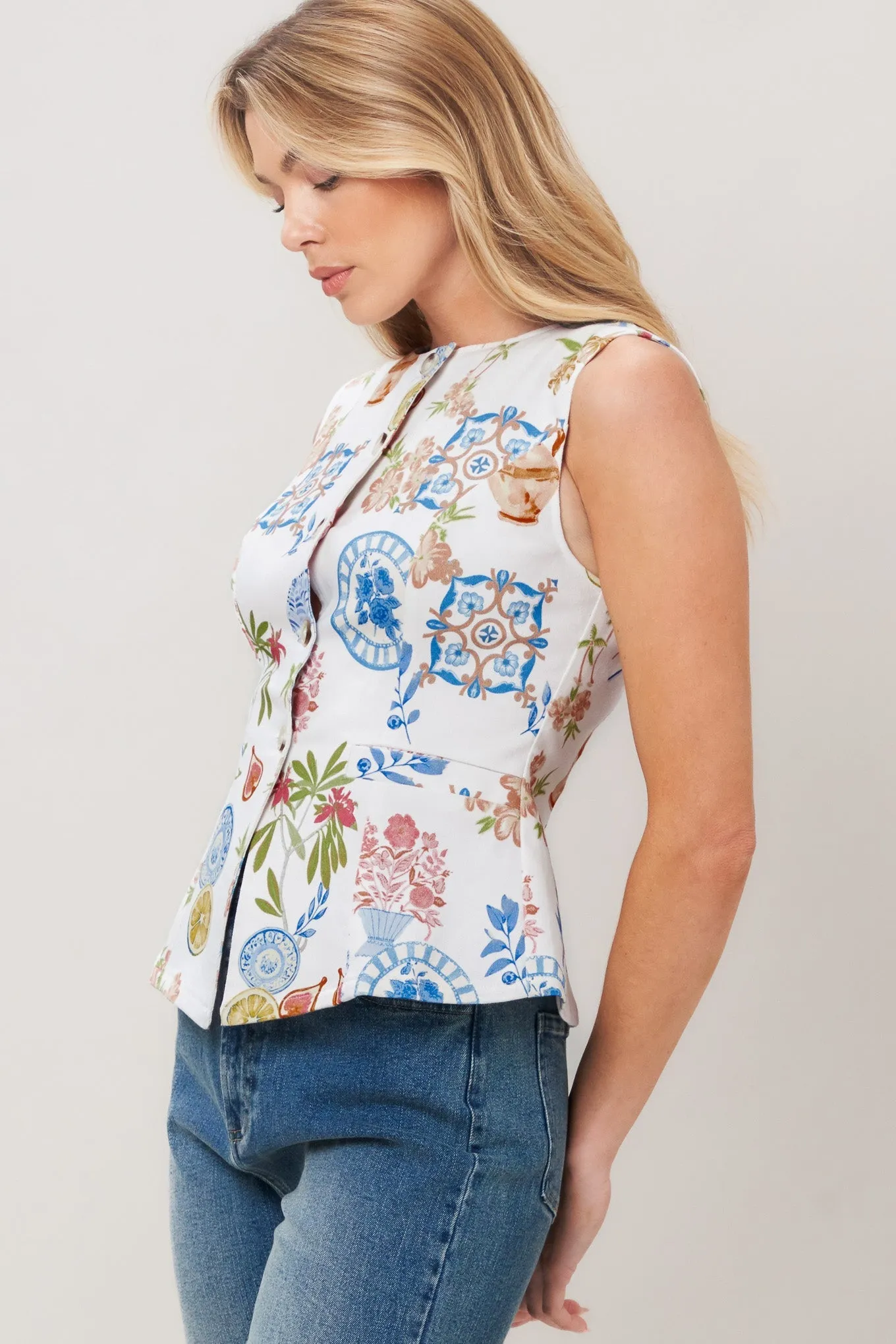 Summer Atelier Woven Vest sold by Zulily