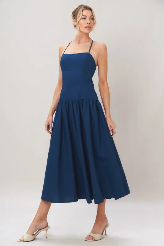 Refined Flow Woven Midi Dress made by Flying Tomato