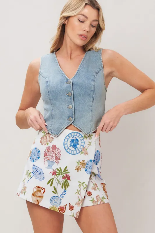 Summer Atelier Woven Skort made by Flying Tomato