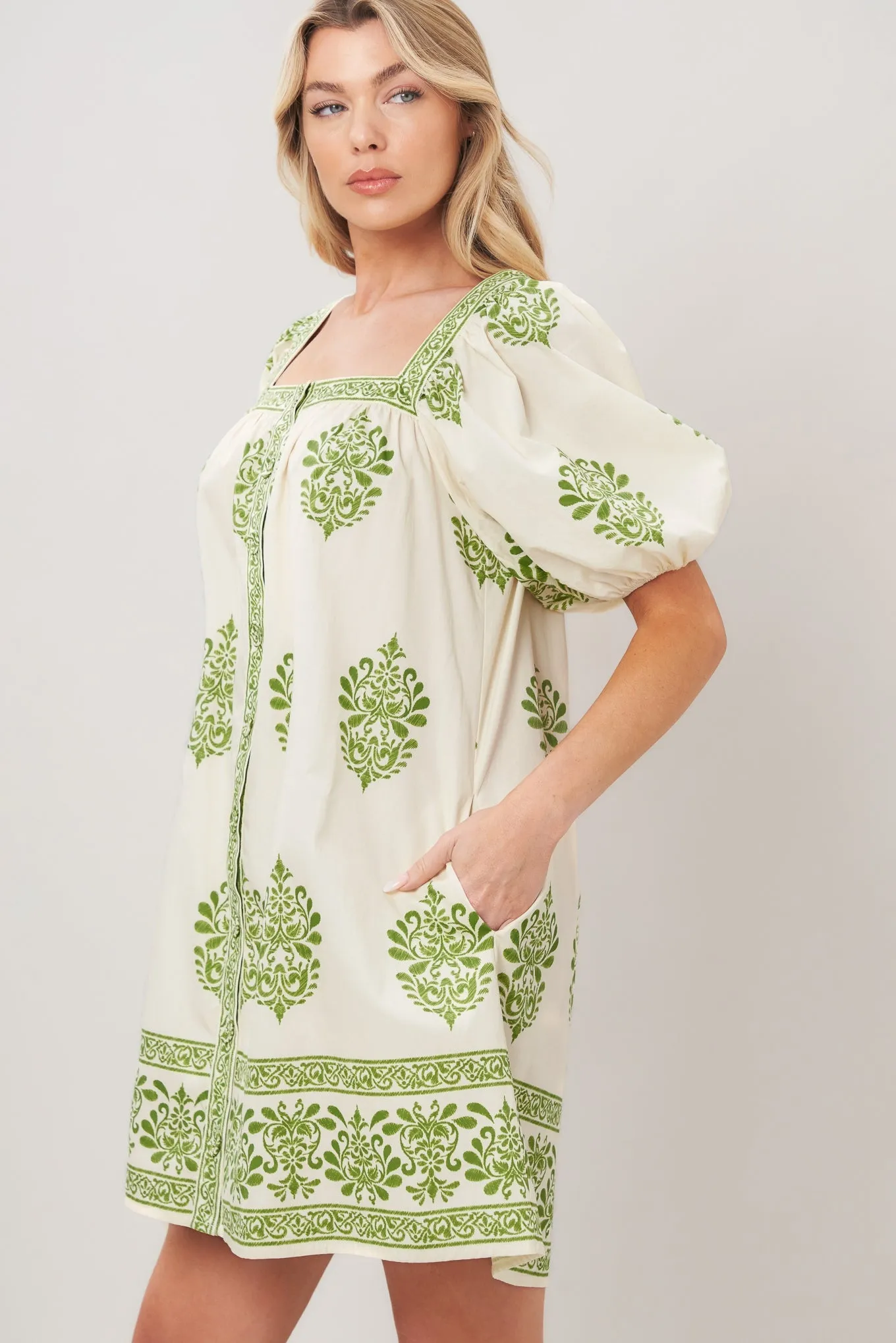 Sweet Meadow Woven Mini Dress sold by Zulily product image thumbnail 4