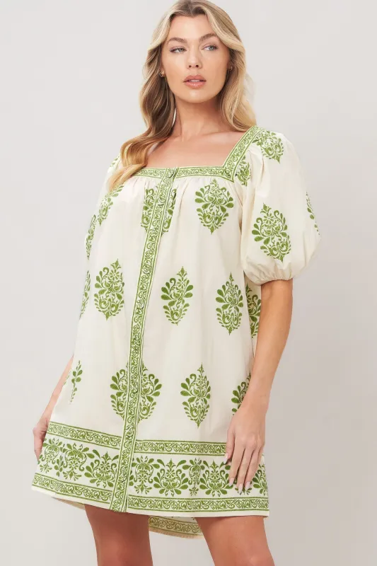 Sweet Meadow Woven Mini Dress made by Flying Tomato