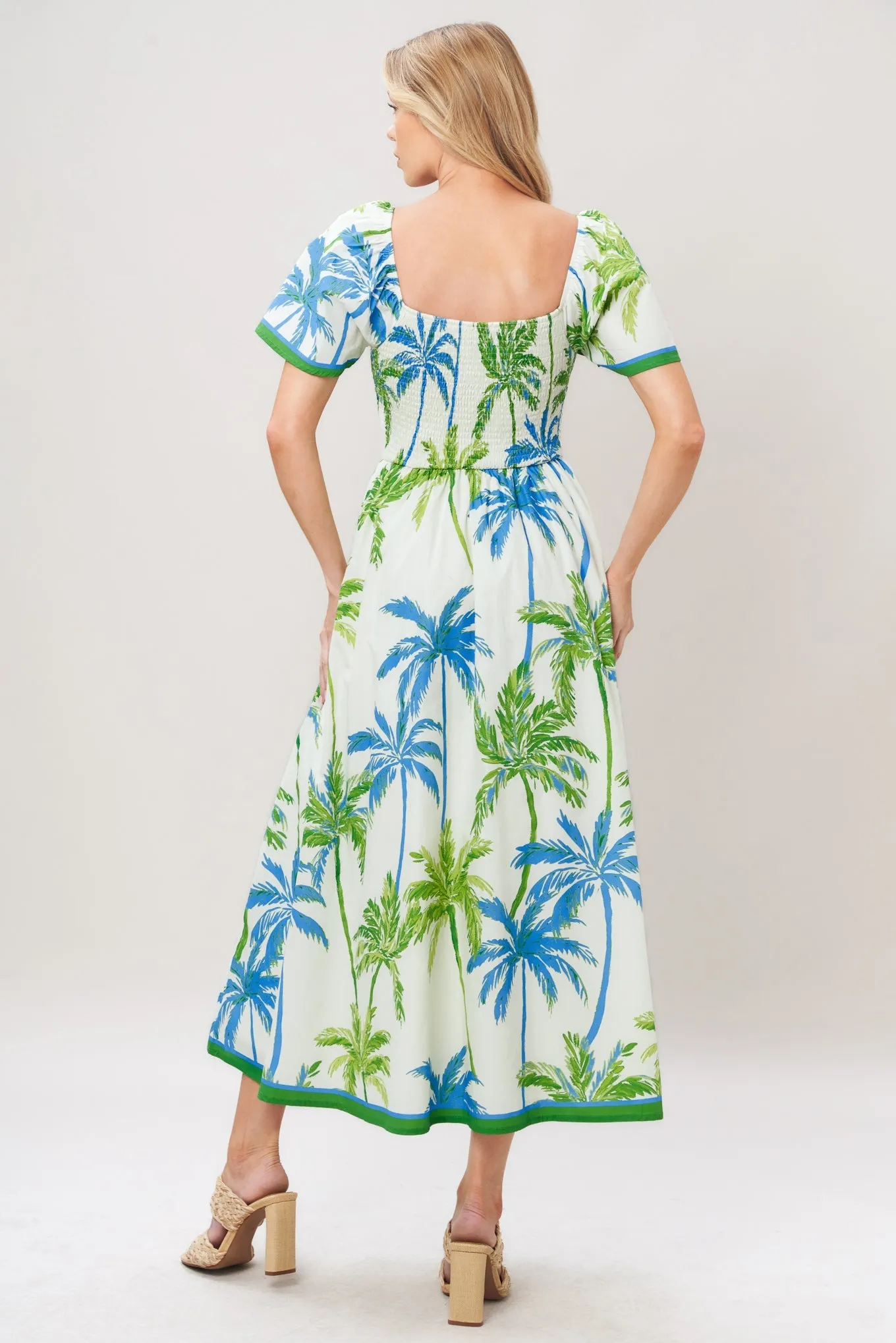 Palm Escapade Woven Midi Dress sold by Zulily product image thumbnail 2
