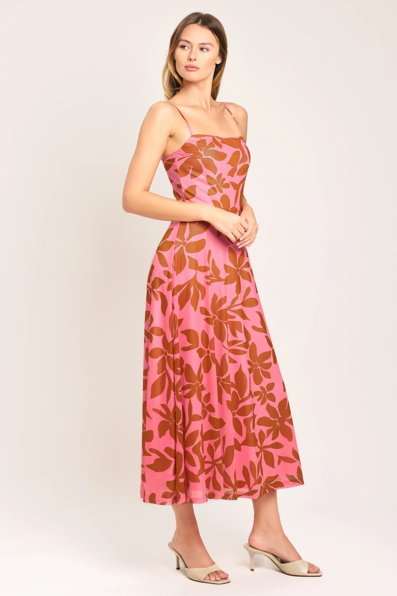 Rosy Haven Power Mesh Midi Dress sold by Zulily product image thumbnail 5