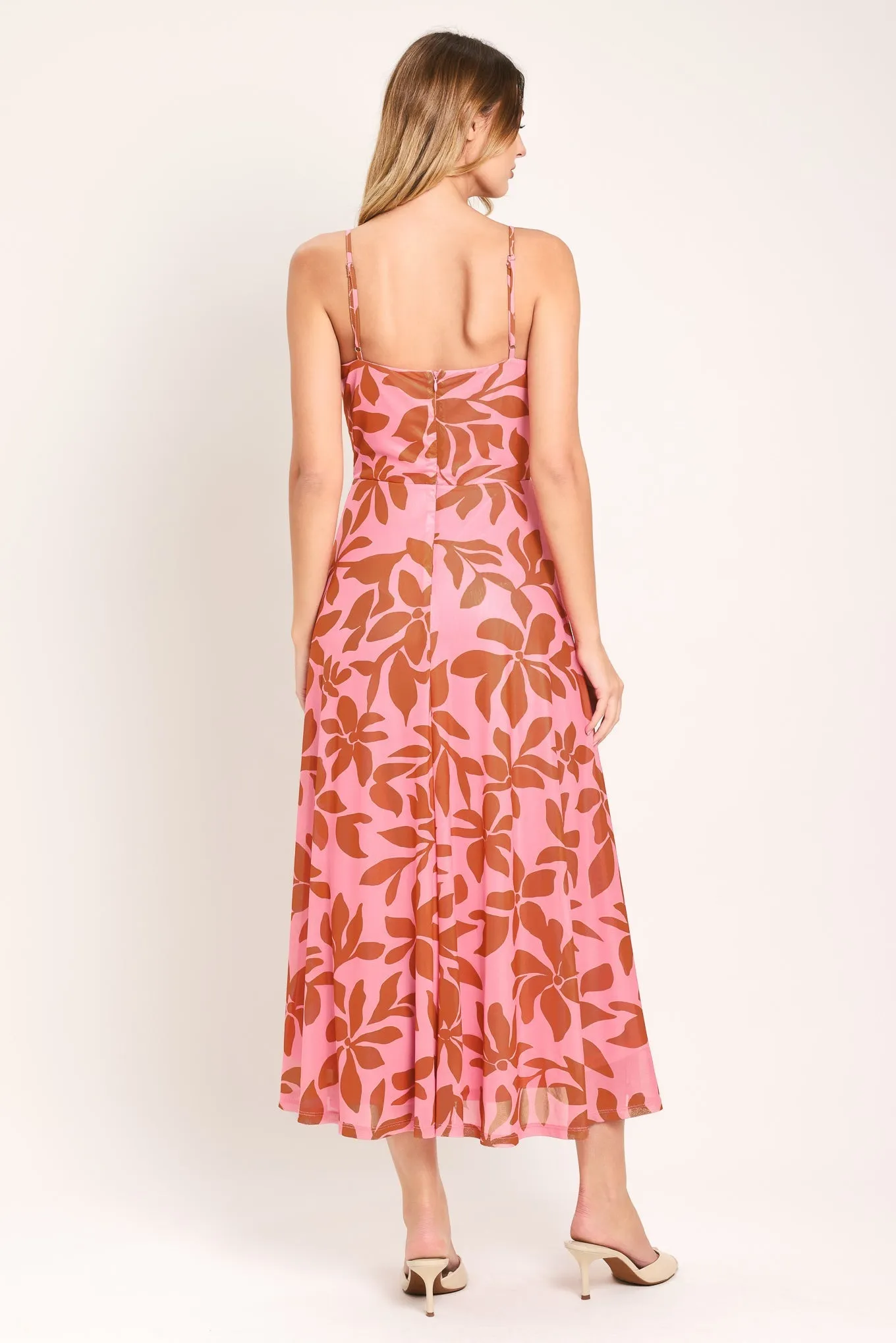 Rosy Haven Power Mesh Midi Dress sold by Zulily product image thumbnail 2