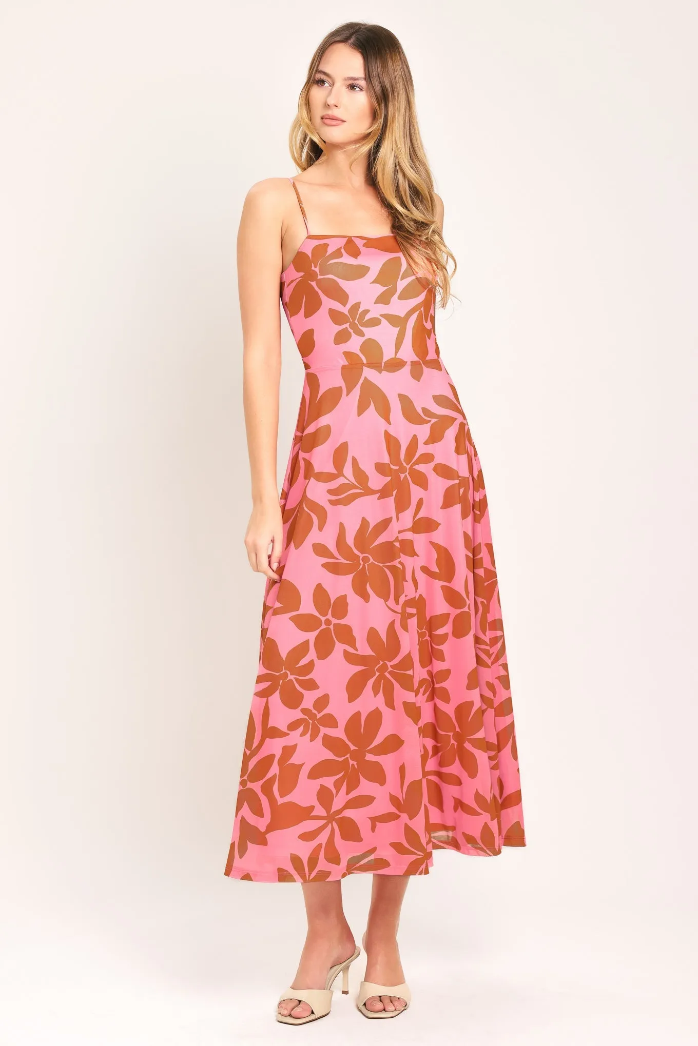 Rosy Haven Power Mesh Midi Dress sold by Zulily product image thumbnail 3